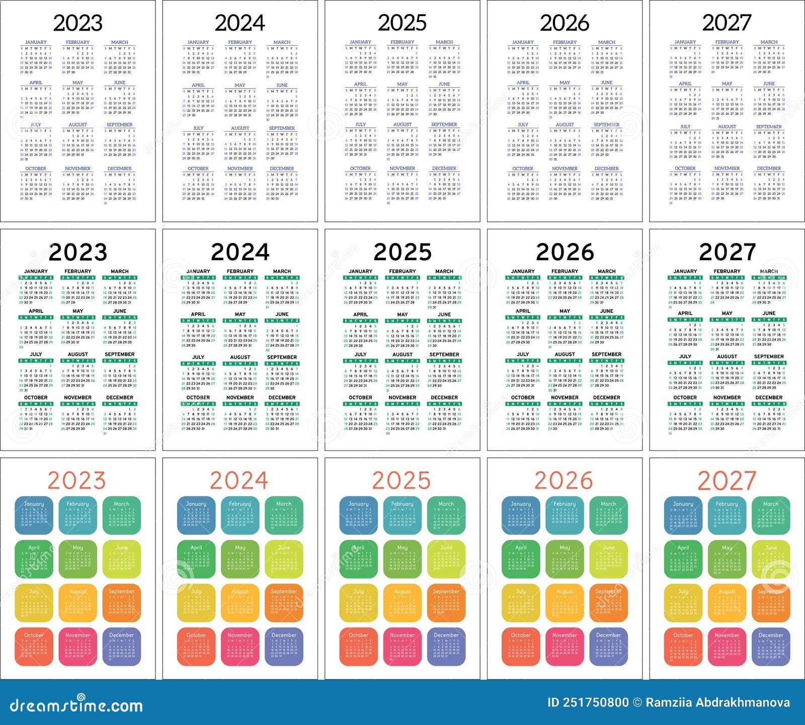 September 2023 To August 2025 Calendar