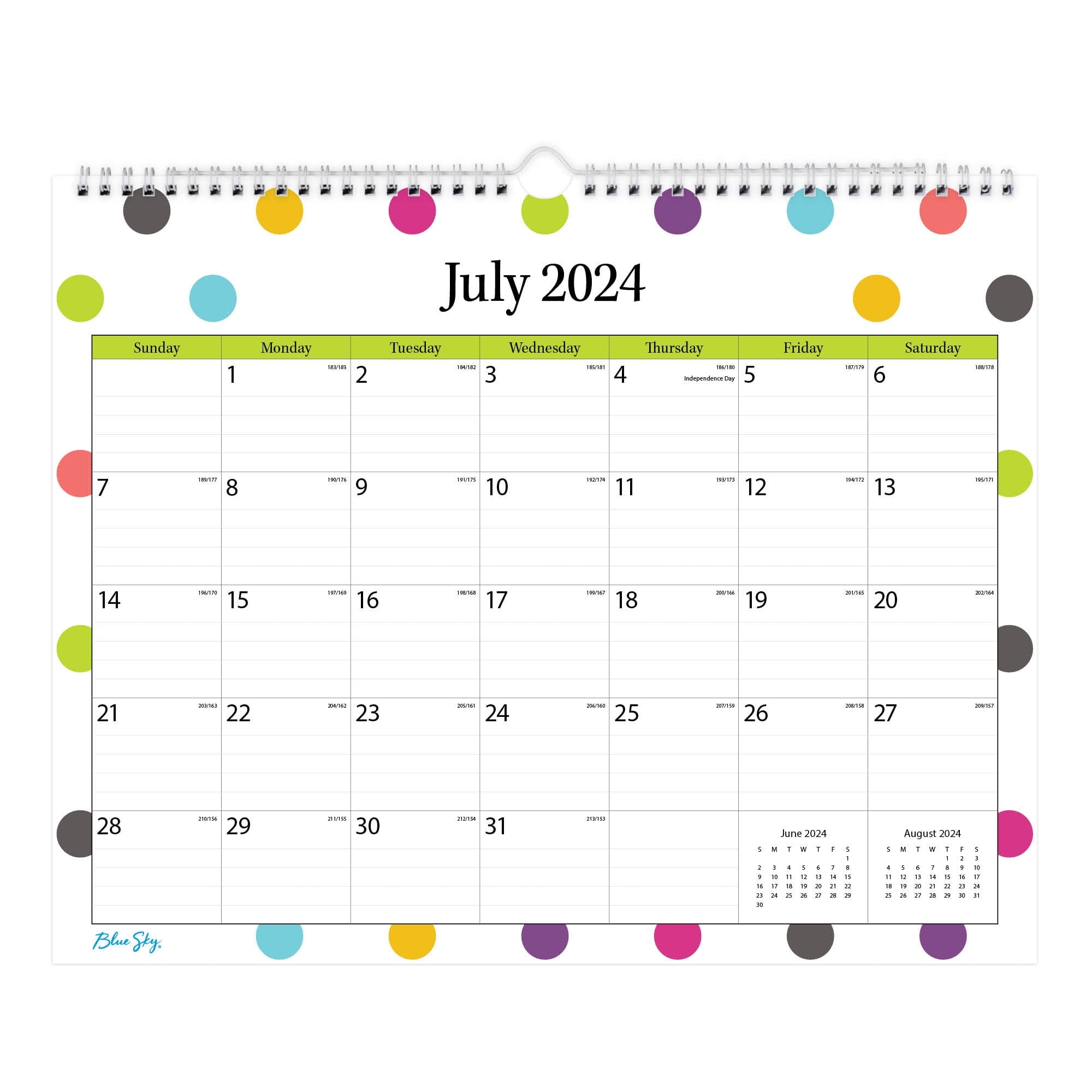 2024 2025 Blue Sky Monthly Wall Calendar 15