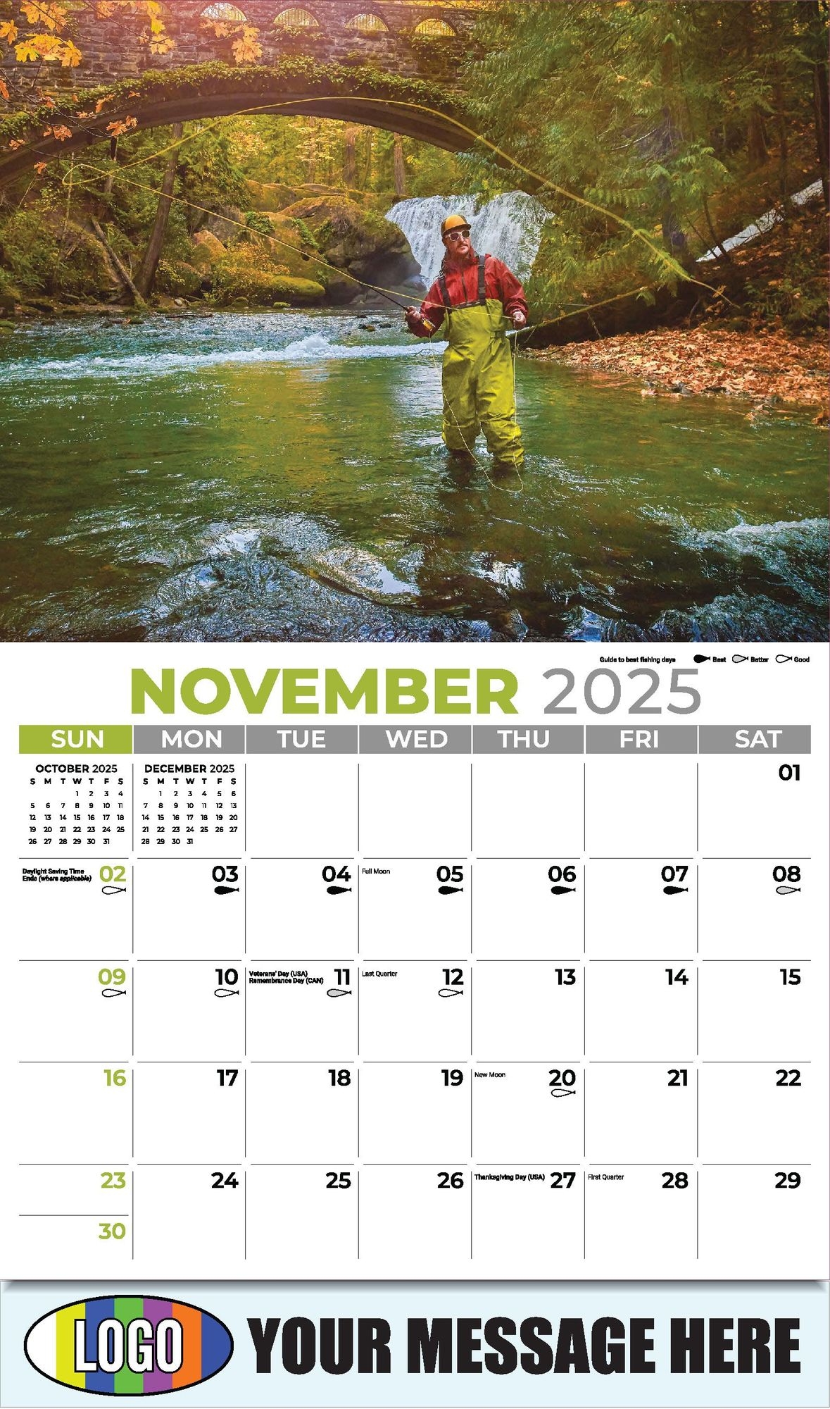 Fishing Calendar October 2025