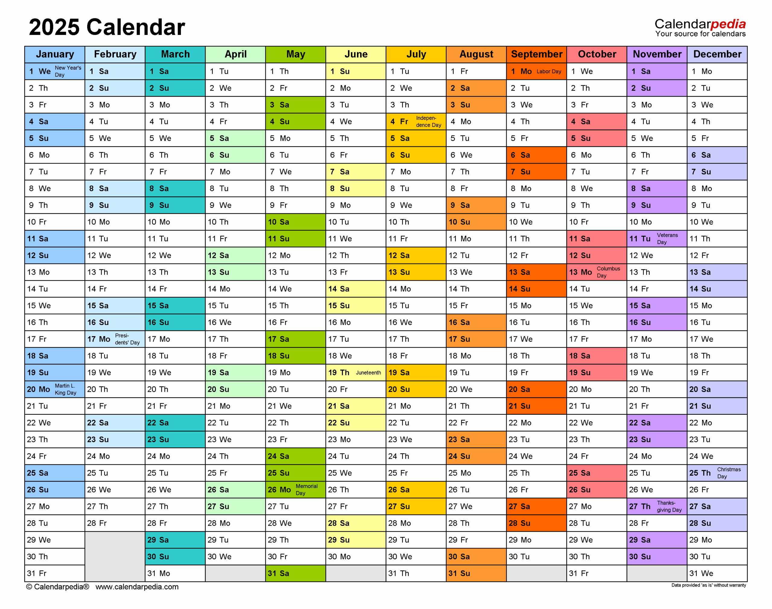 Excel Calendar August 2025