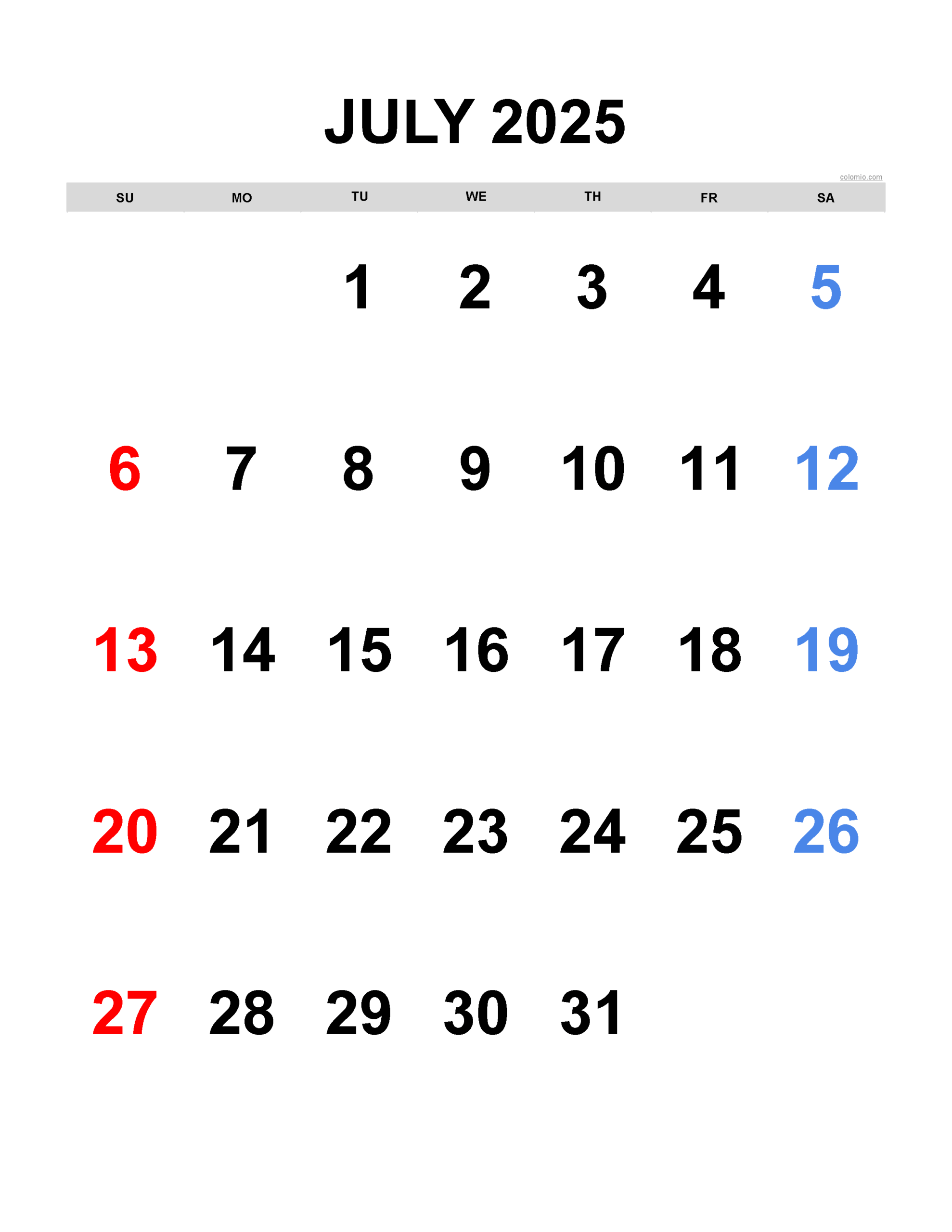 2025 Calendar Monthly Calendars With Calendar Maker PDF 