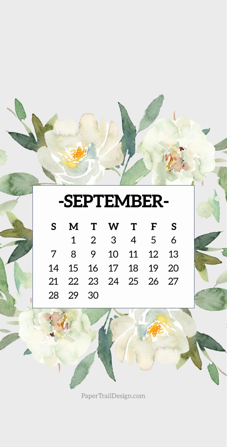 2025 Calendar Phone Wallpapers Paper Trail Design