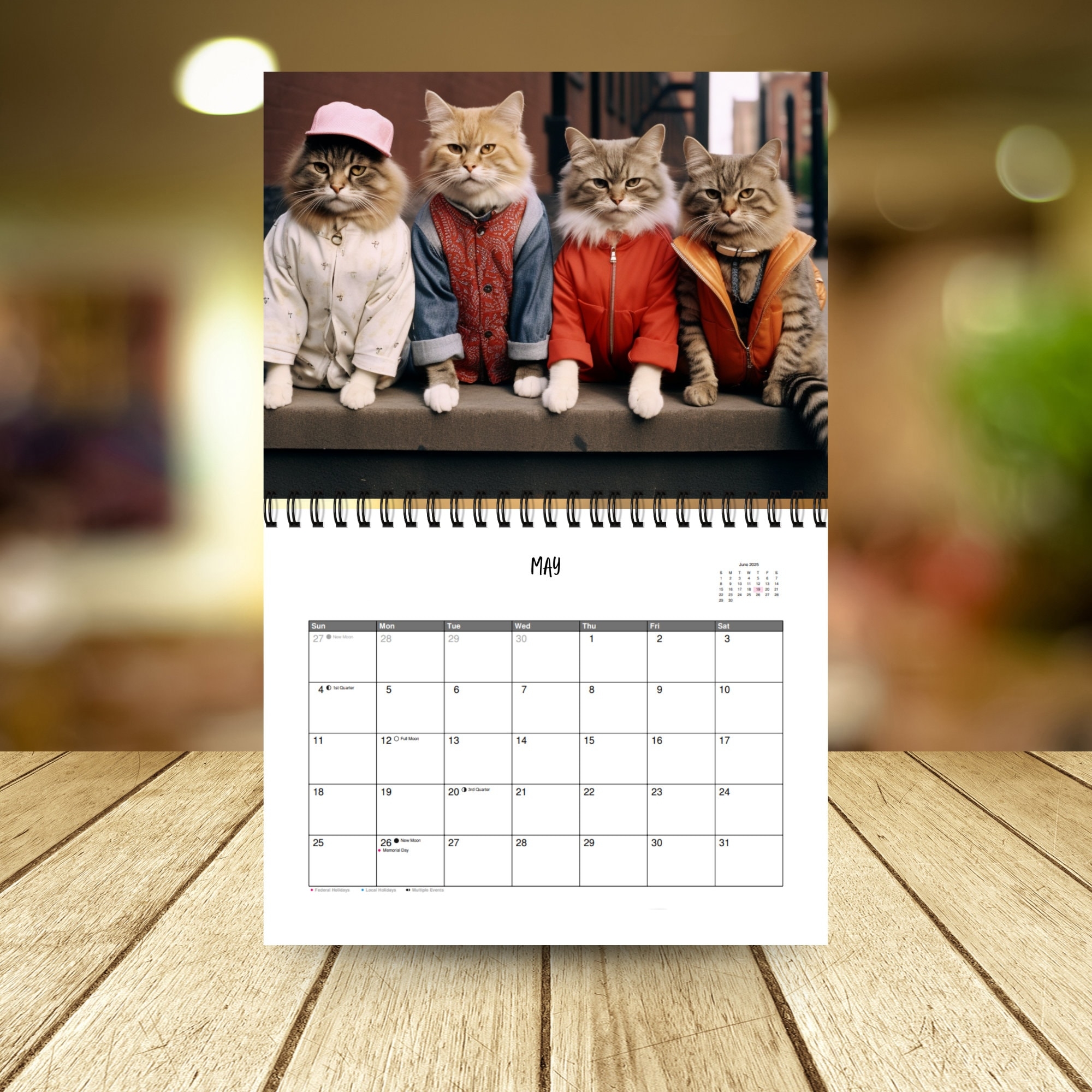 2025 Cute Cats Calendar 12 Month Calendar Cat Calendar Wall Calendar Funny Cat Calendar Kitty Calendar Gift For Cat Lover Etsy