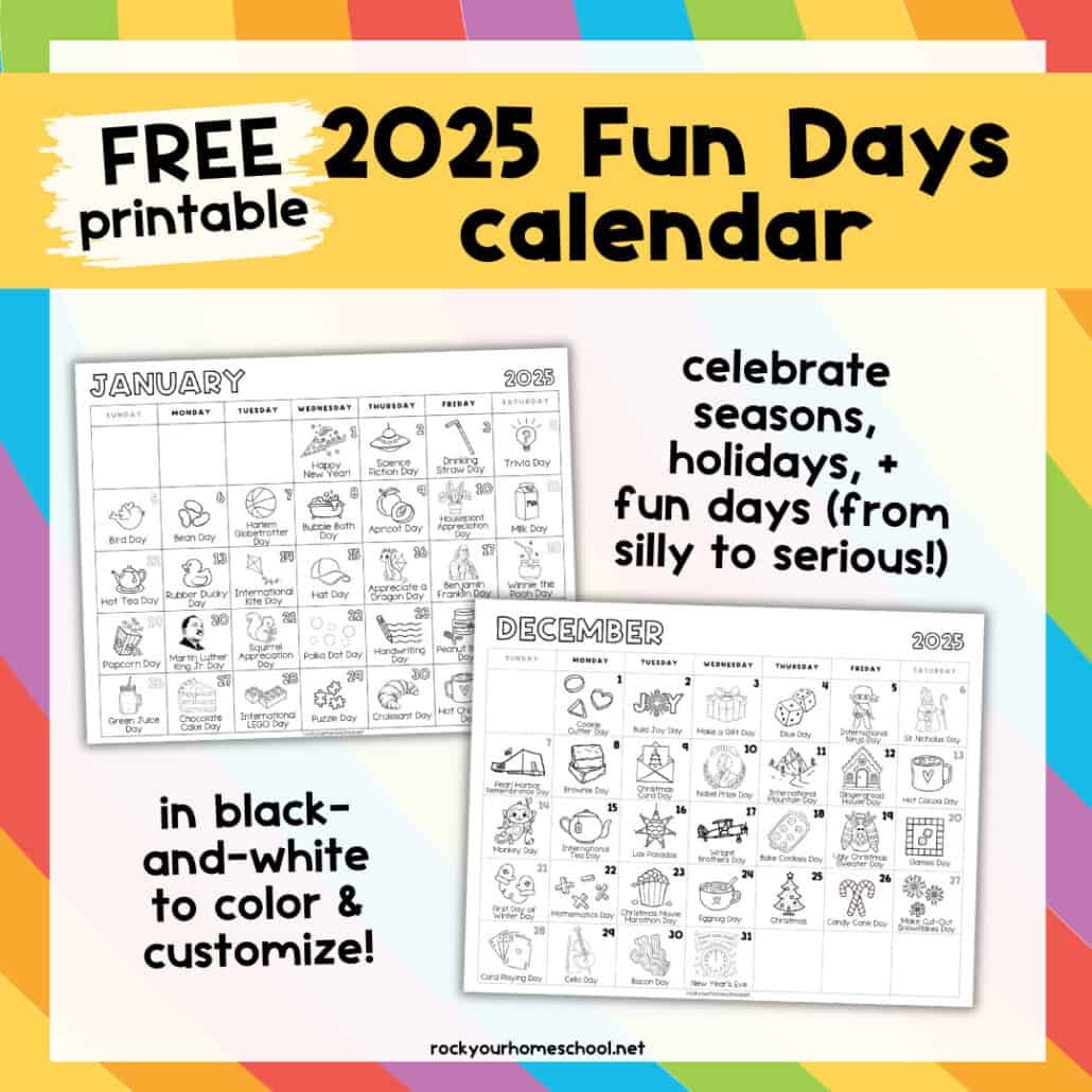 December 2025 Calendar Special Days