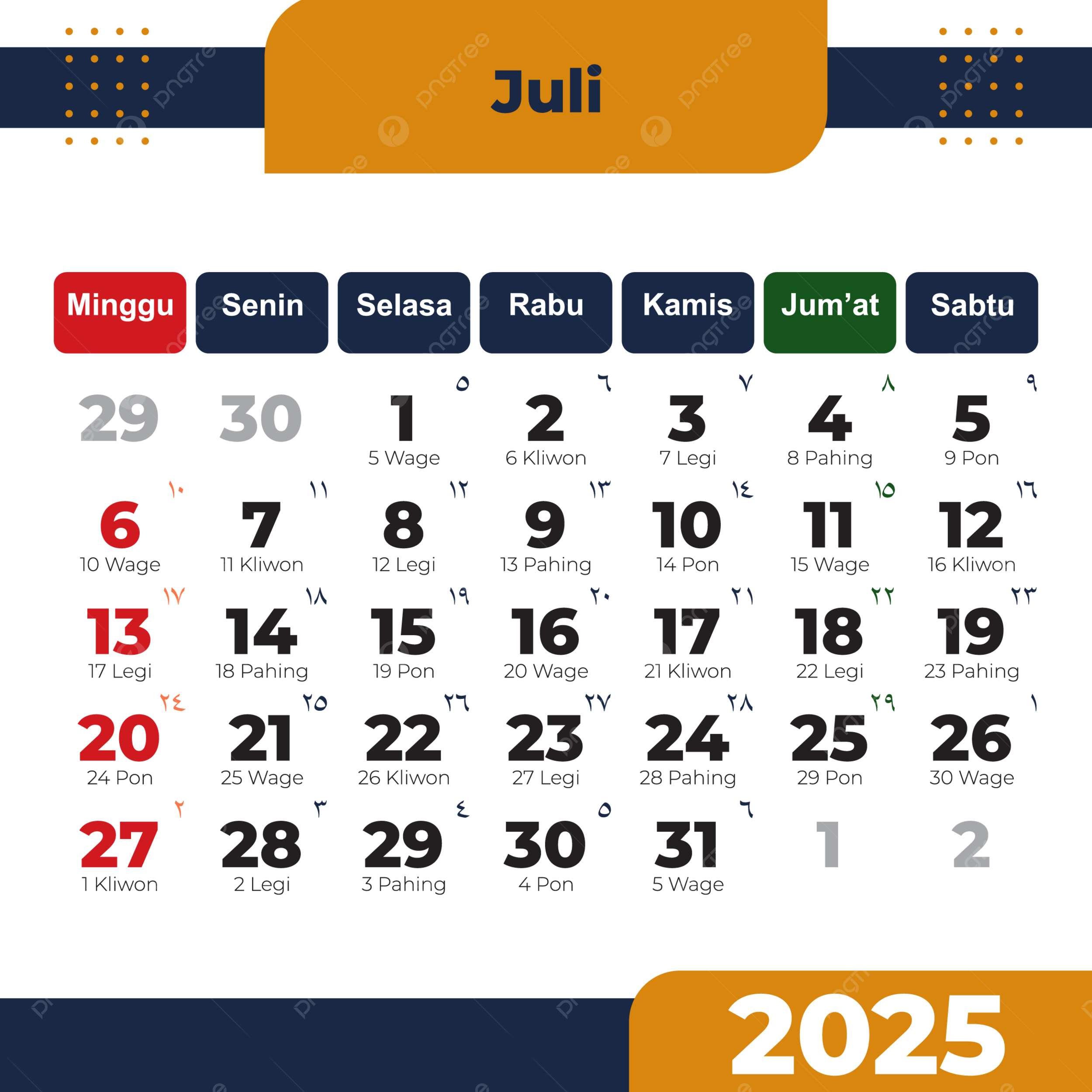 National Day Calendar July 2025