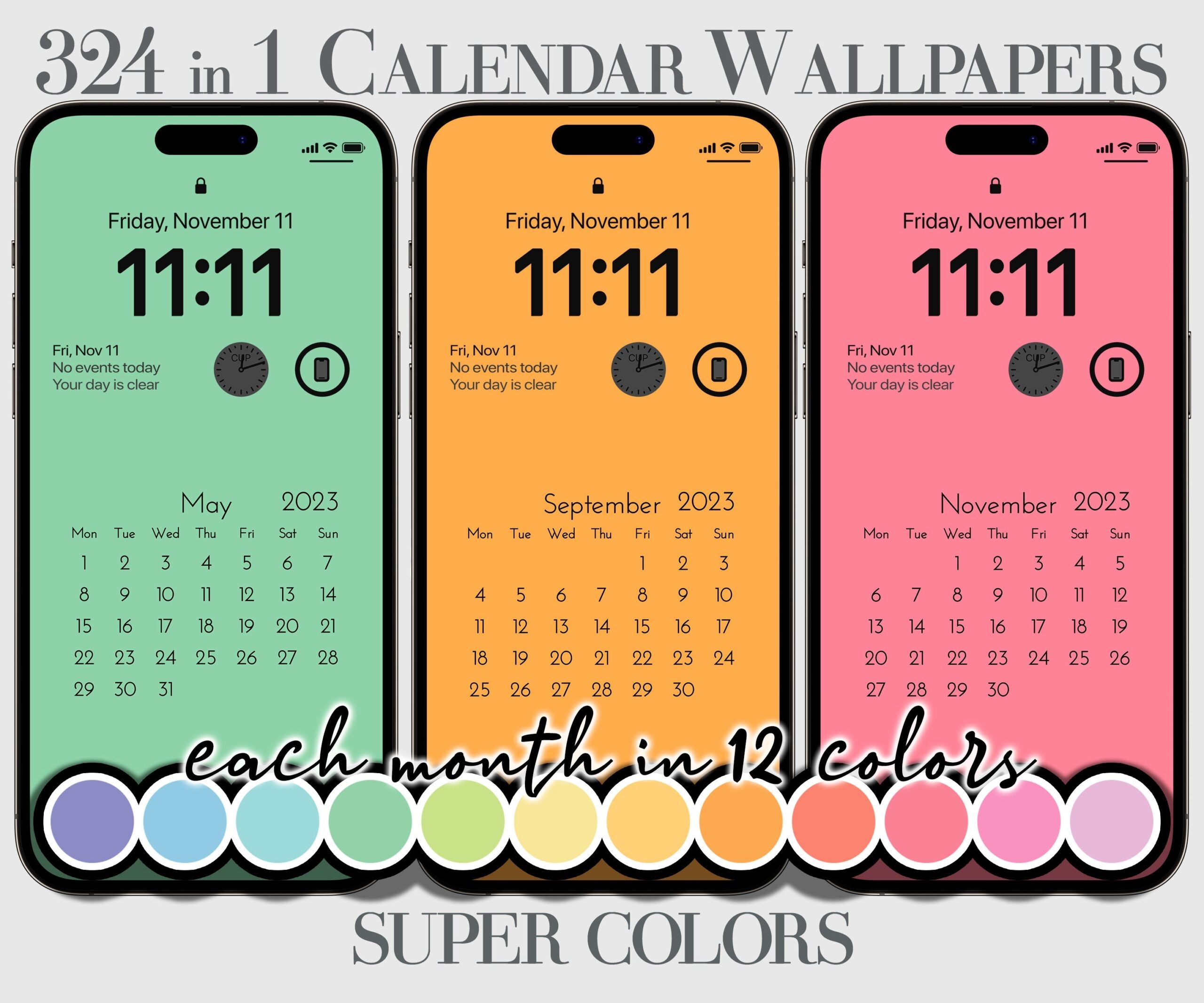 November 2025 Calendar Iphone Wallpaper