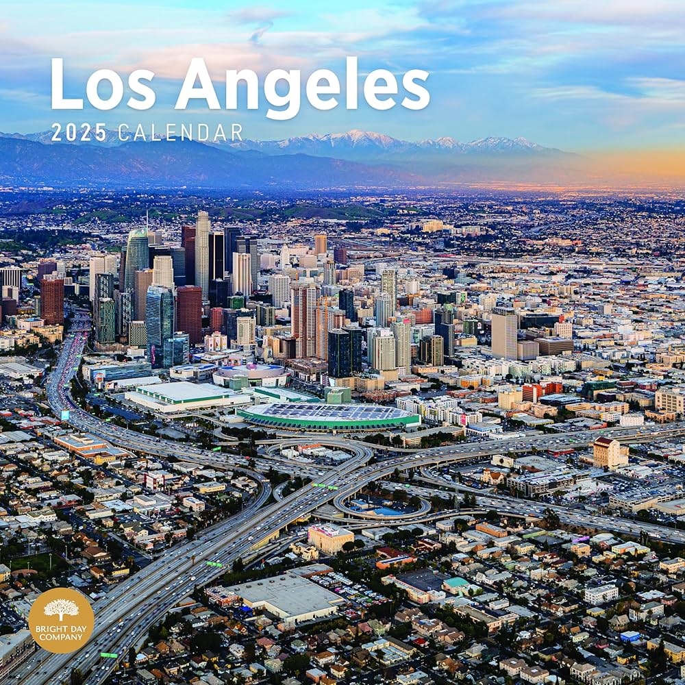 2025 Los Angeles Monthly Wall Calendar By Bright Day 12 X 12 Inch Hollywood Amazon ca Office Products