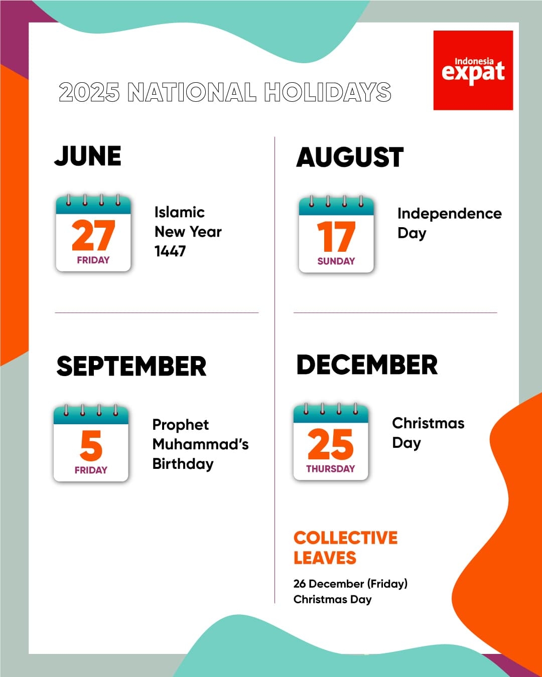 2025 National Holidays And Collective Leave