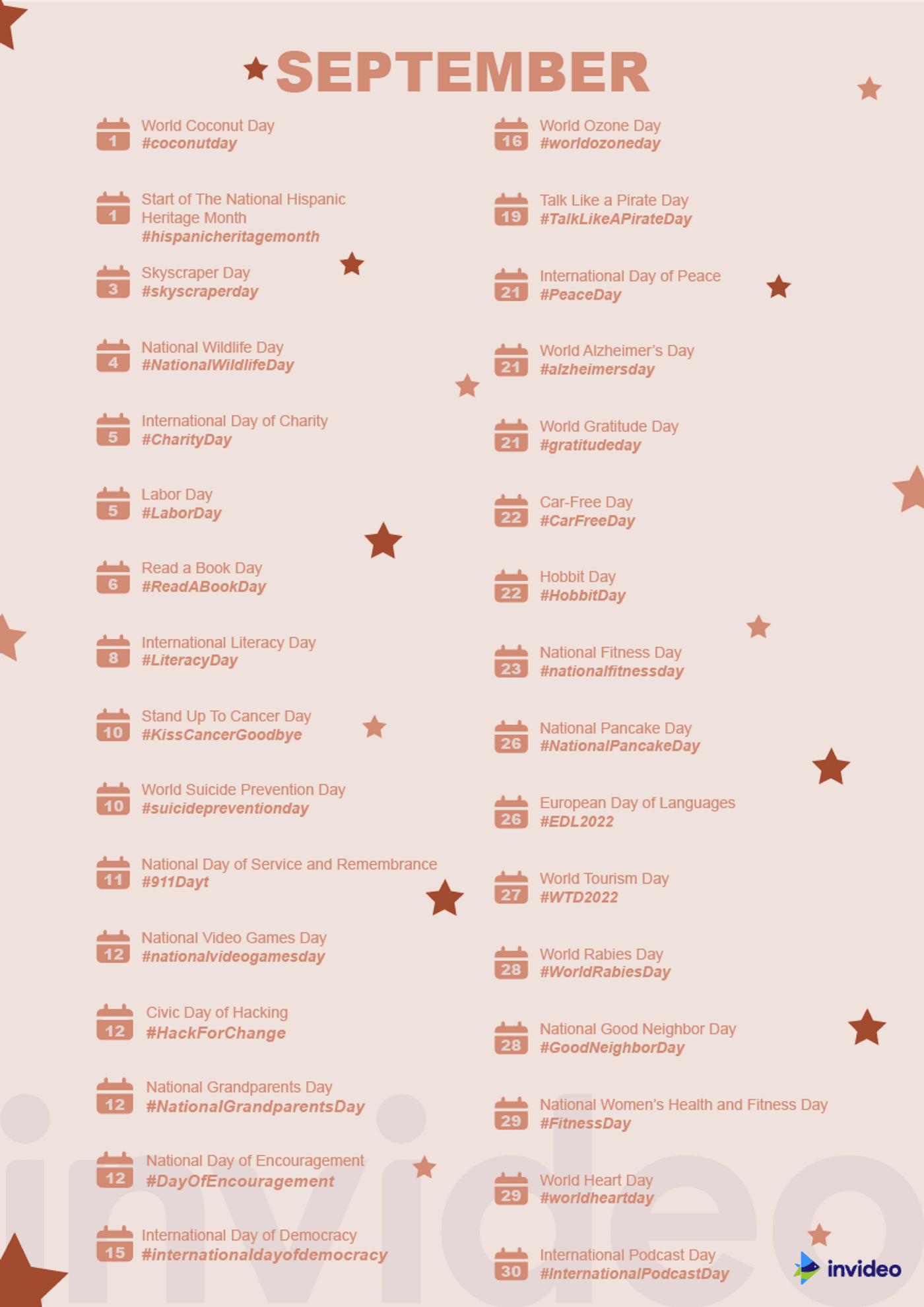 Social Media Calendar September 2025