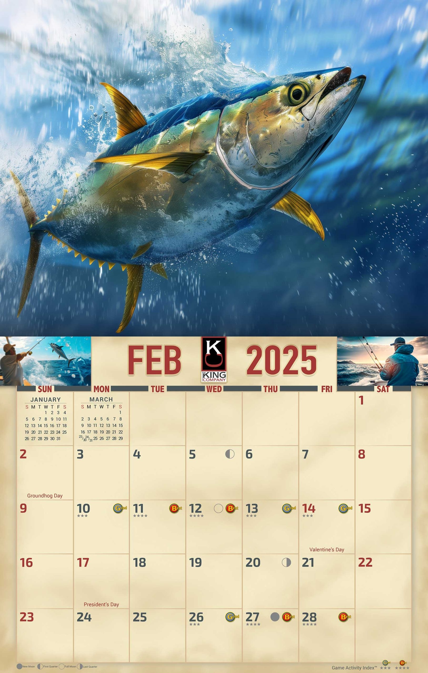 2025 Saltwater Fishing Calendar 2025 Salt Water Trophy Fishing