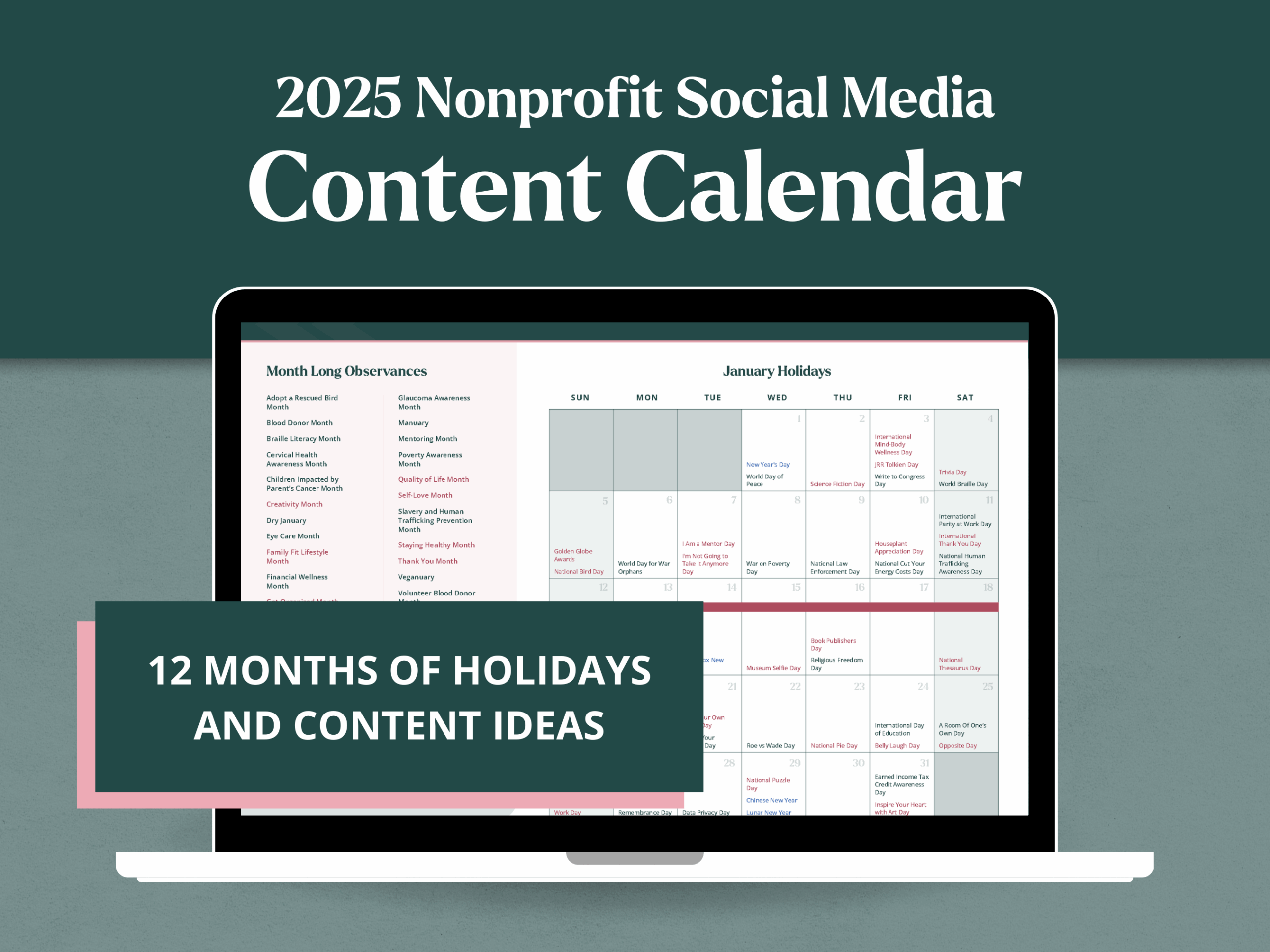 December 2025 Calendar Social Media