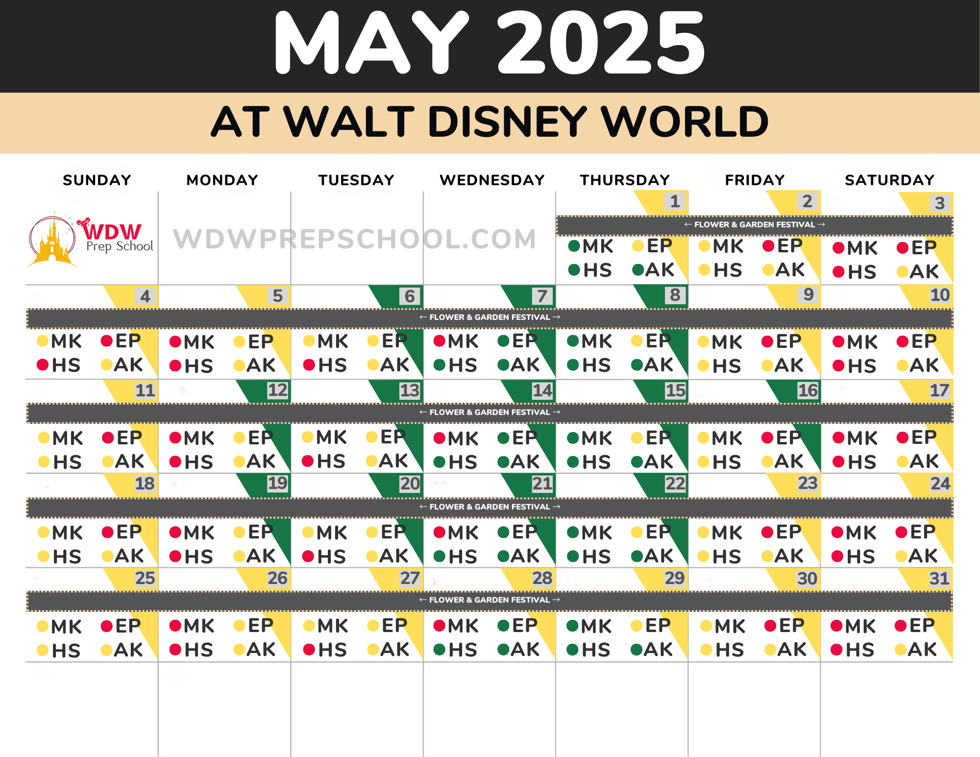 November 2025 Disney World Crowd Calendar