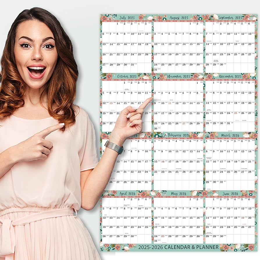 12 Month Calendar July 2025 To June 2026