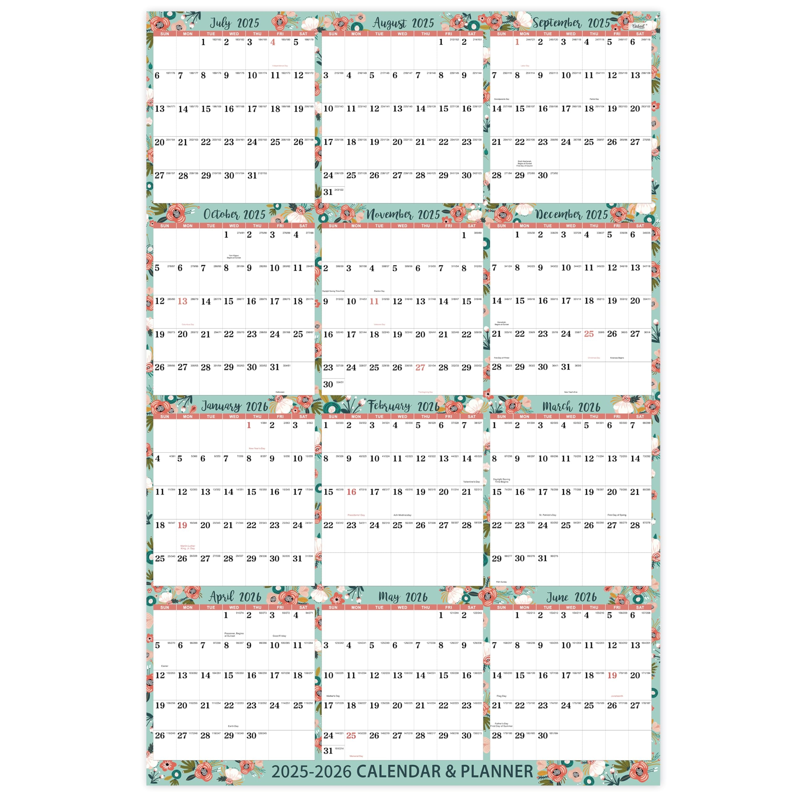 June And July 2025 Calender