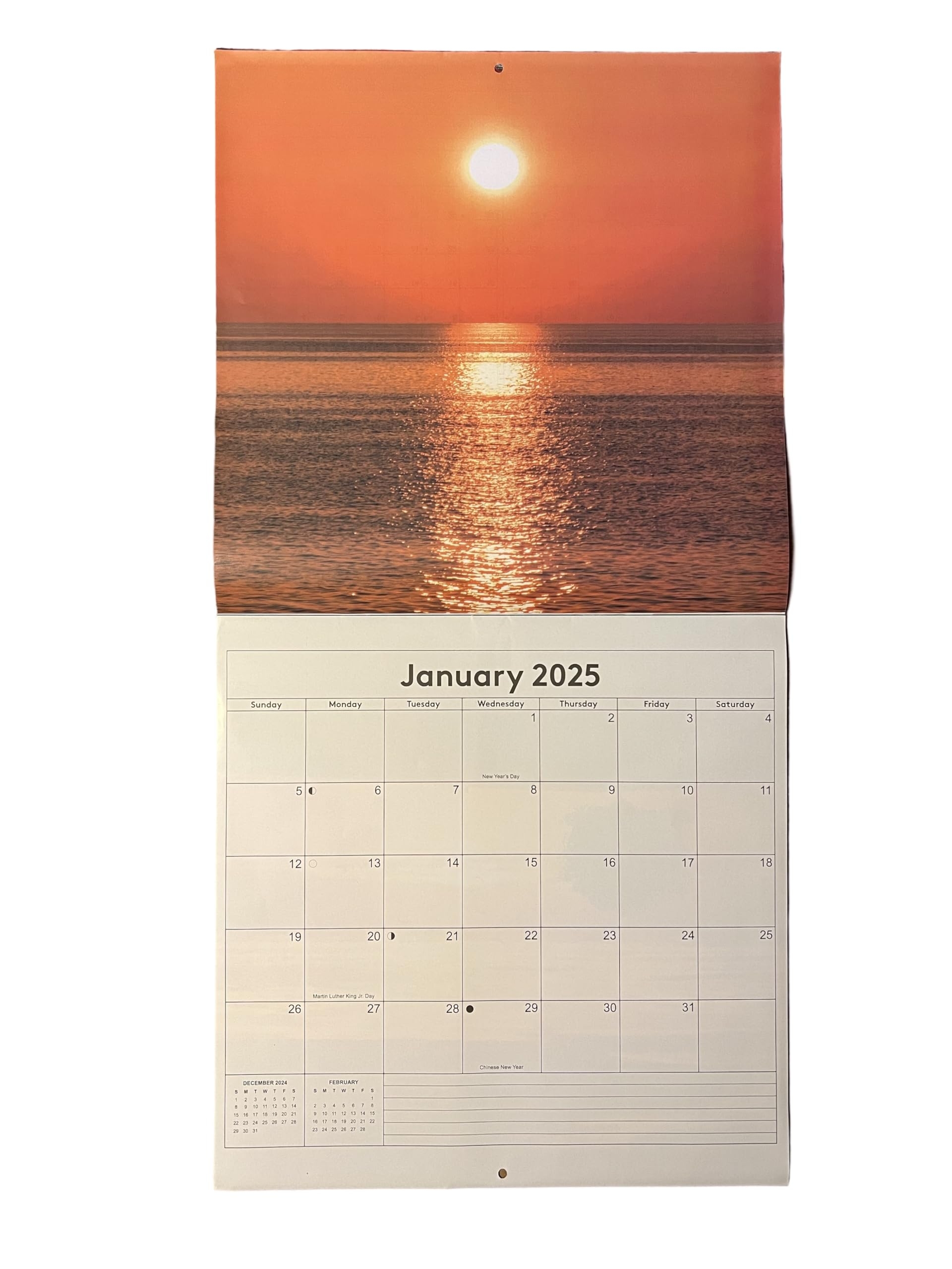 Amazon 2025 Sun Rises U0026 Sunsets 12 Month Wall Calendar 12 X 