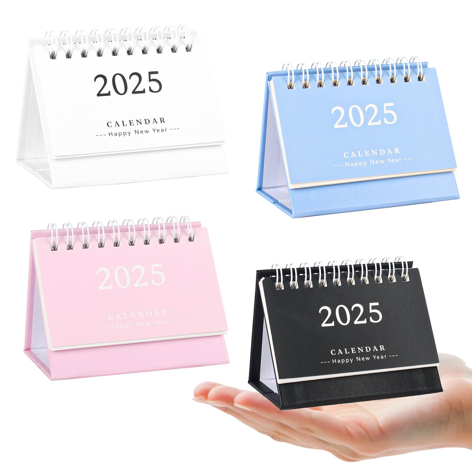 Amazon 4 Pcs Mini Desk Calendar 2024 2025 From July 2024 To December 2025 Small Desk Calendar Tiny Desktop Calendar Thick Paper Twin Wire 