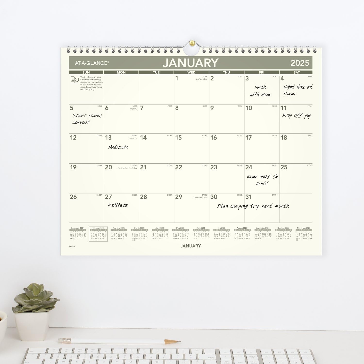 Amazon AT A GLANCE 2025 Wall Calendar 15