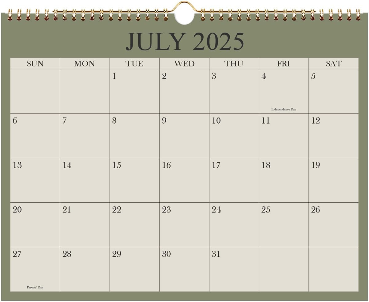 Amazon Calendar 2025 2026 Wall Calendar 2025 2026 From July 2025 December 2026 18 Months Calendar With Premium Paper Twin Wire Binding U0026 
