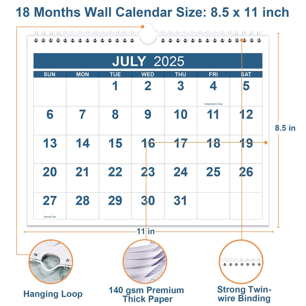 Amazon Calendar 2025 2026 Wall Calendar From July 2025 To 