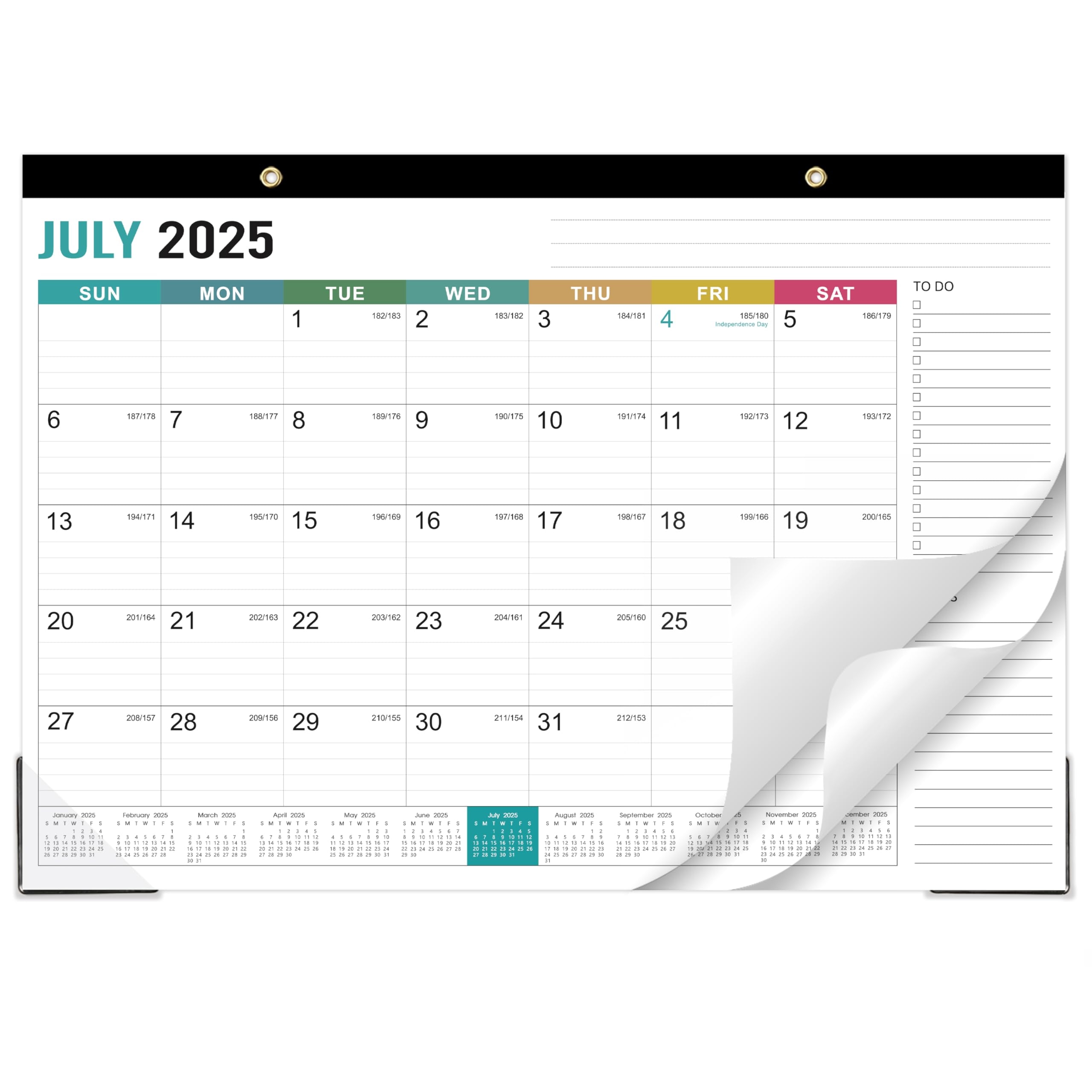 Amazon Desk Calendar 2025 2026 2025 2026 Desk Calendar July 2025 December 2026 18 Monthly Desk Pad Wall Calendar 2025 2026 2 in 1 Desktop 