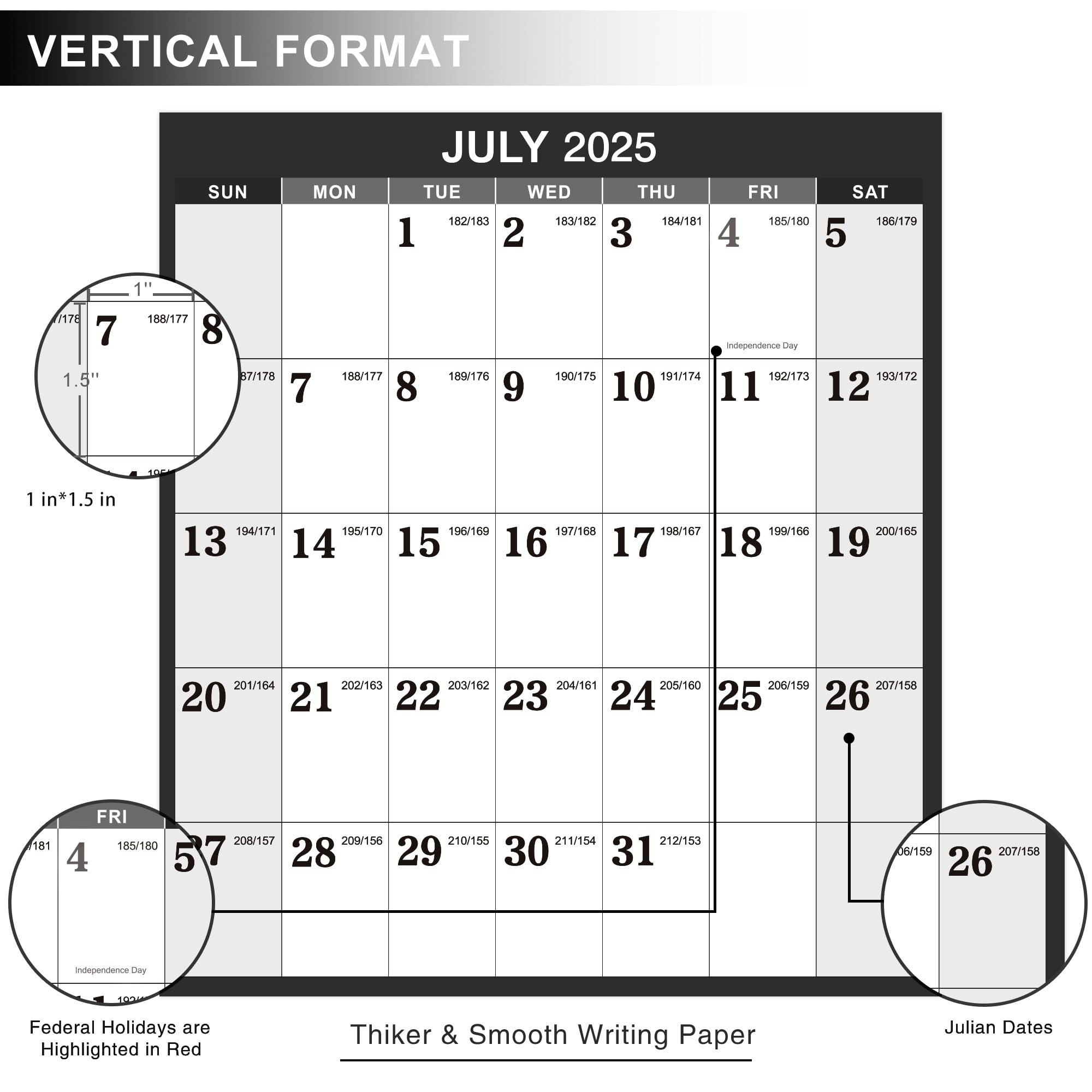 July 2025 Calendar Printable Vertical