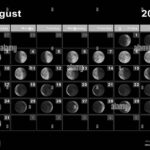 August 2025 Lunar Calendar Moon Cycles Moon Phases Stock Photo Alamy