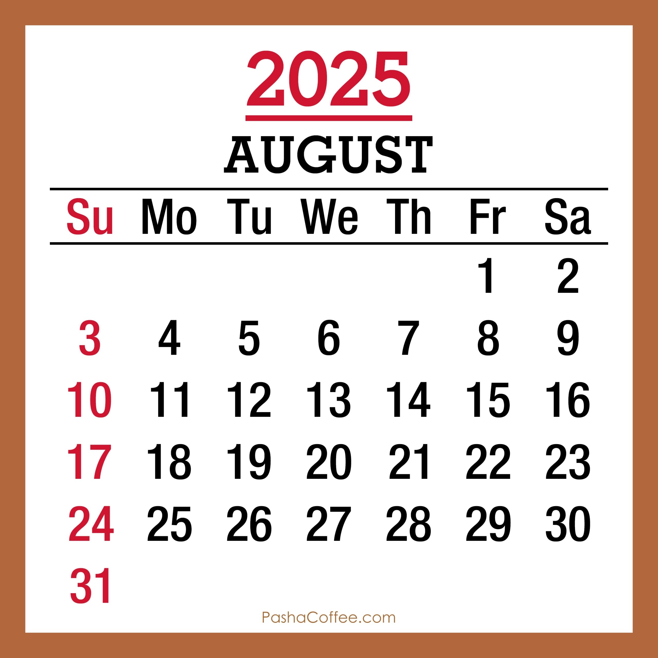 August 2023 To August 2025 Calendar