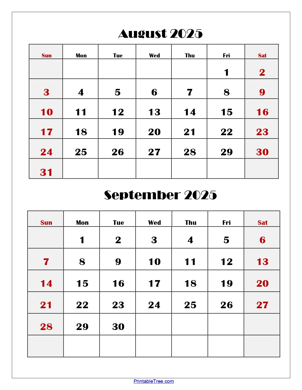 August September October 2025 Calendar