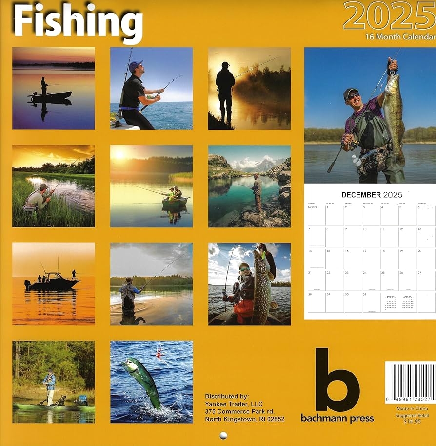 Bachmann Press 2025 Fishing Full Size Wall Calendar For Planning Scheduling And Organizing Amazon co uk Stationery U0026 Office Supplies
