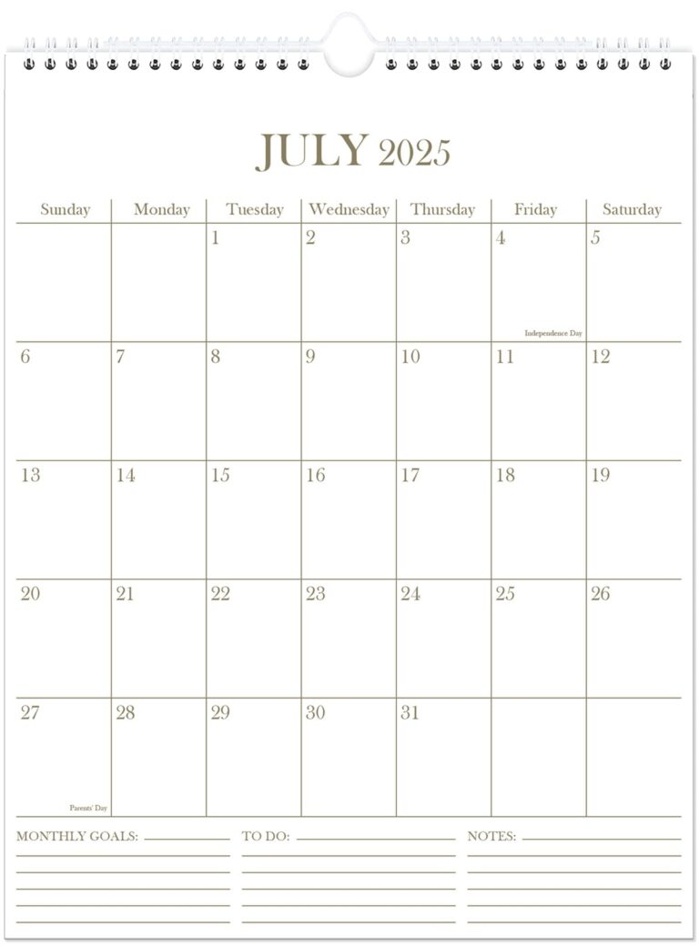 Calendar 2025 2026 18 Months Wall Calendar From July 2025 To December 2026 Vertical Calendar With Thick Paper 12