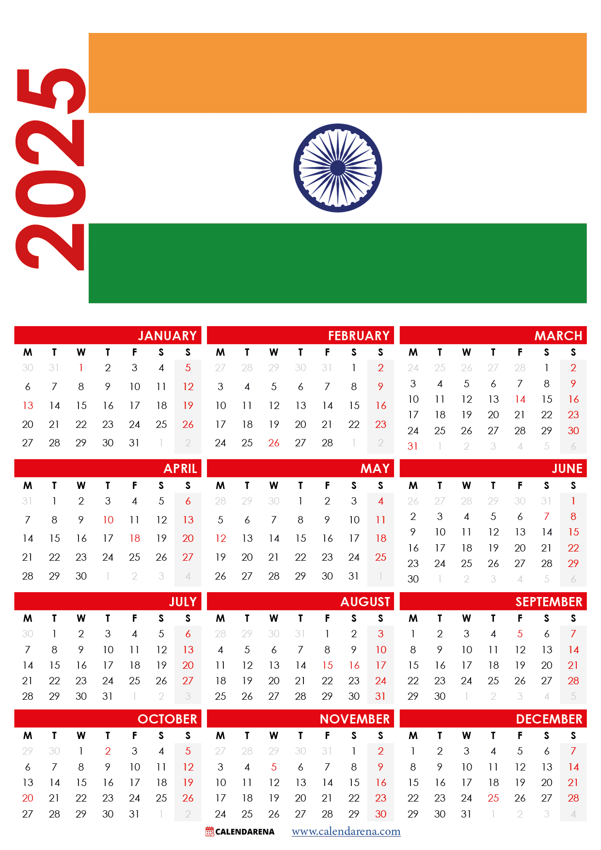 July 2025 Calendar With Holidays India
