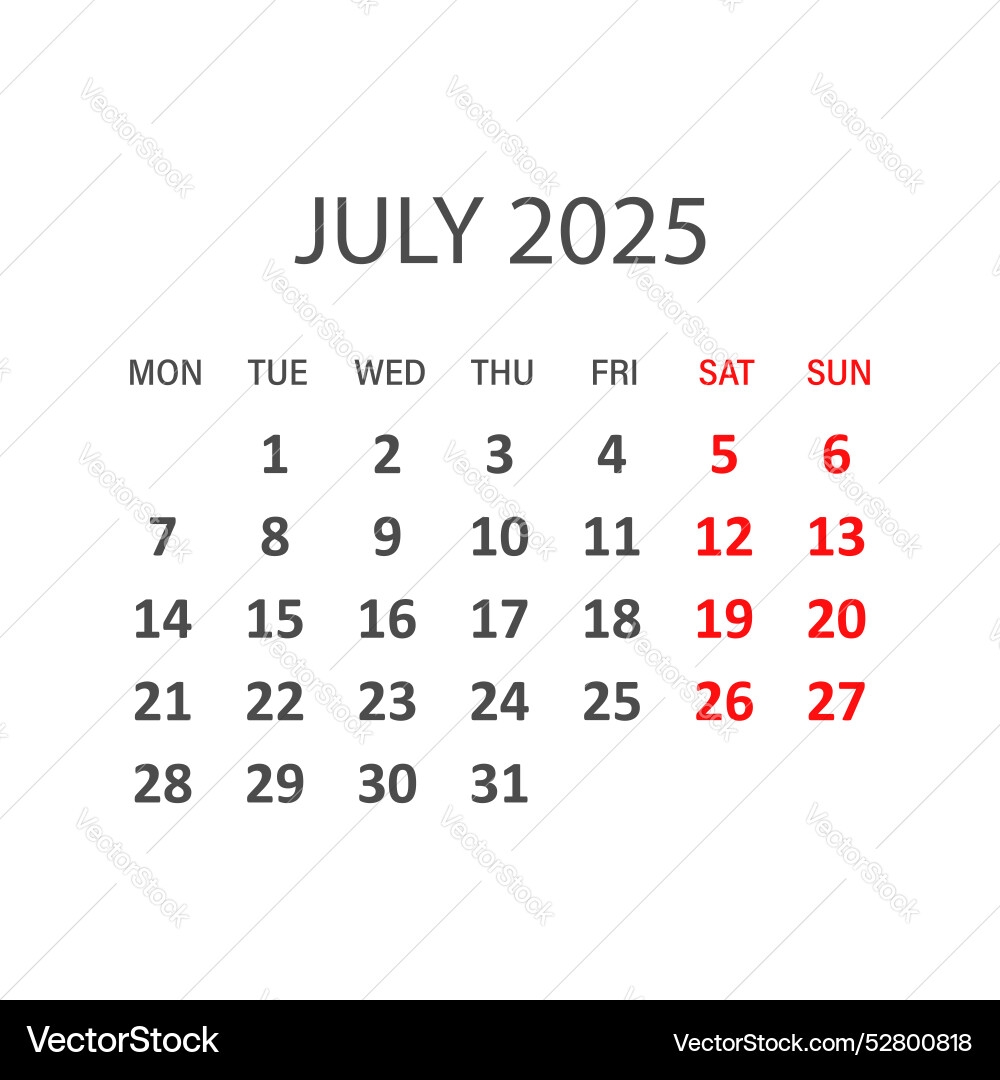 Earnings Calendar July 2025