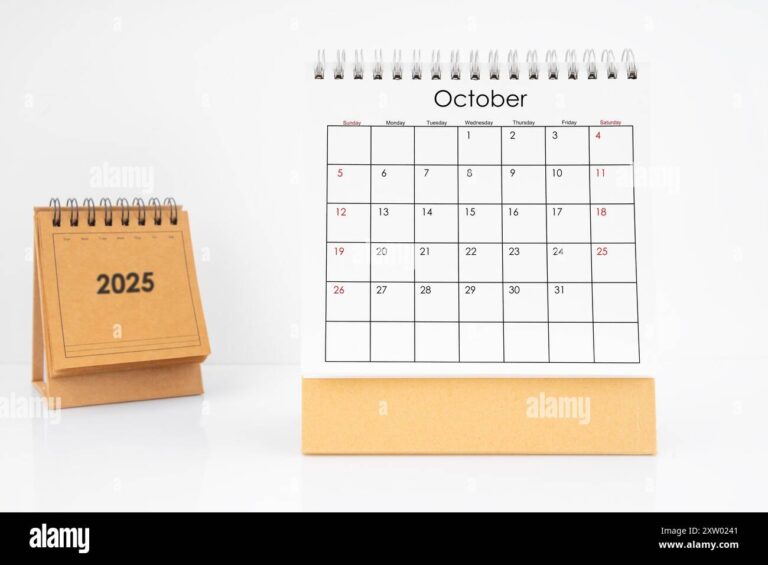 Calendar October 2025 Hi res Stock Photography And Images Alamy