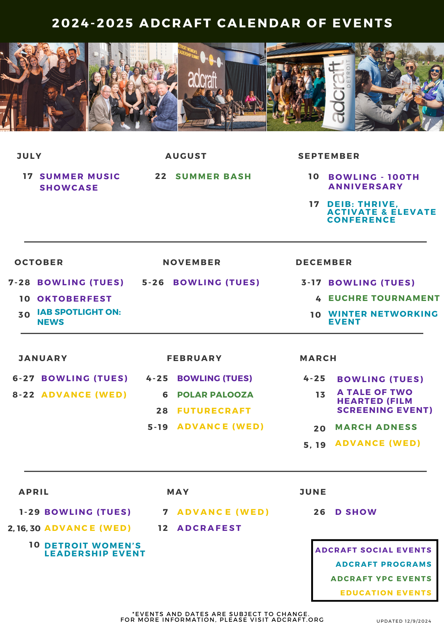 Calendar Printable The Adcraft Club Of Detroit