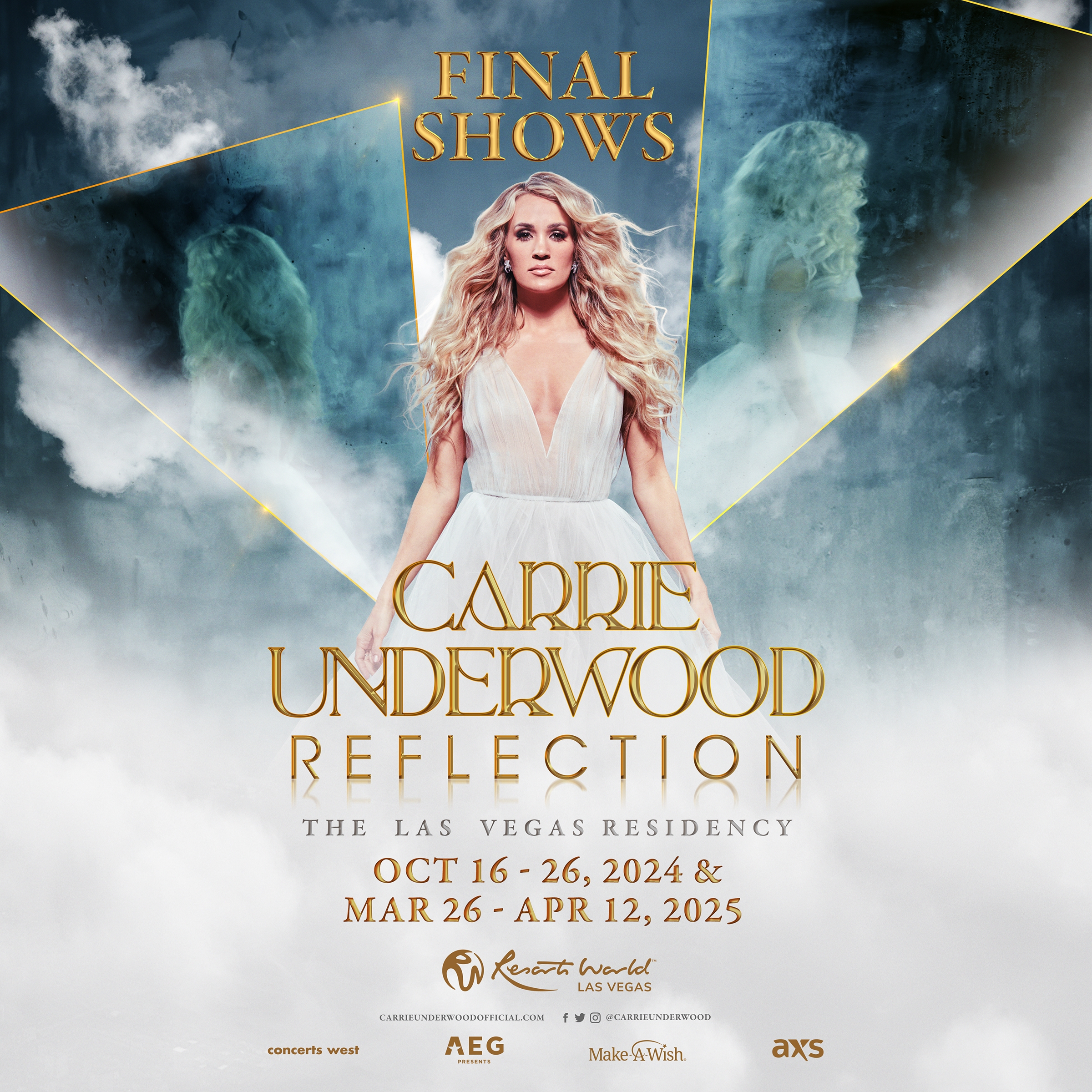 CARRIE UNDERWOOD RESORTS WORLD THEATRE S FIRST EVER RESIDENT HEADLINER ANNOUNCES THE FINAL PERFORMANCESOF HER CRITICALLY ACCLAIMED PRODUCTIONREFLECTION THE LAS VEGAS RESIDENCY Carrie Underwood Official Site