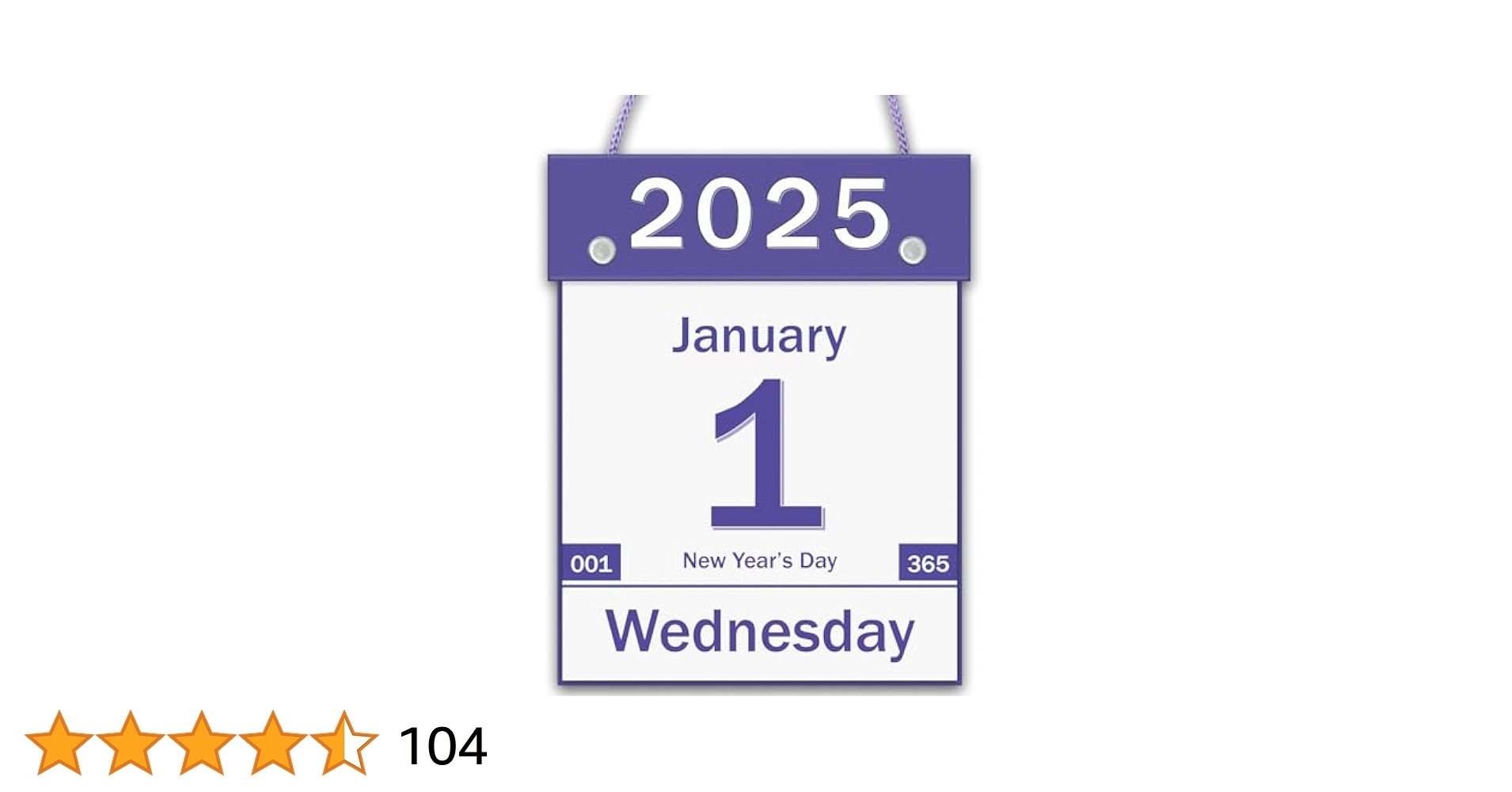 Daily Calendar 2025 Page A Day Wall Calendar With Large Clear Dates Large Print Wall Calendar For Home Office School Dormitories 8 5 X 6 Inch Tear Off 