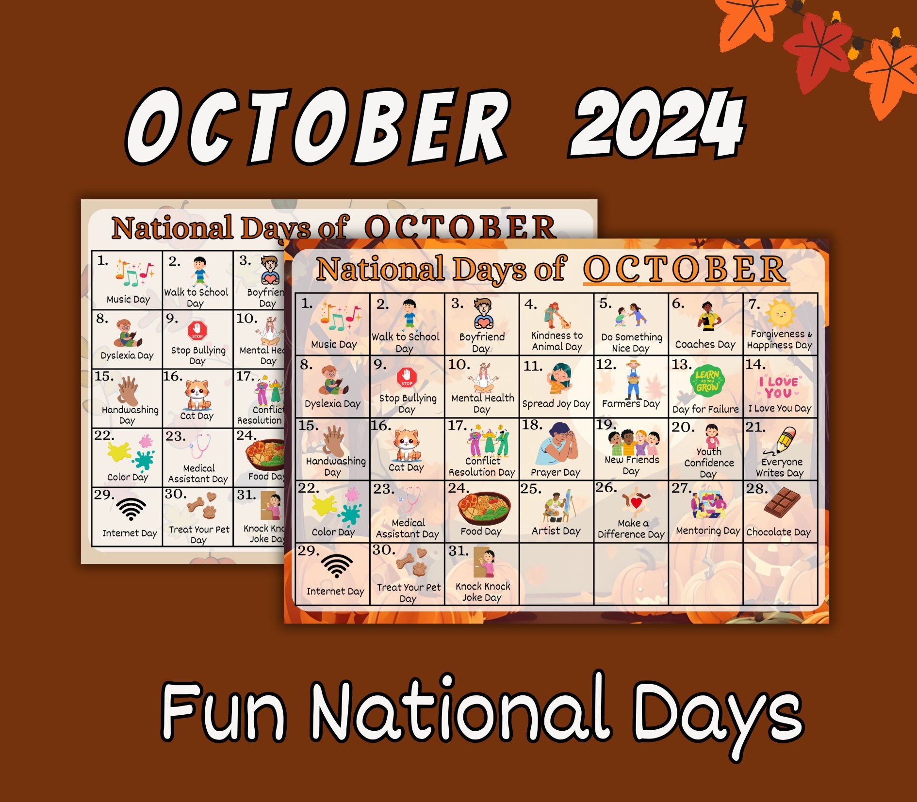 Daily Discussion Slides October National Days By
