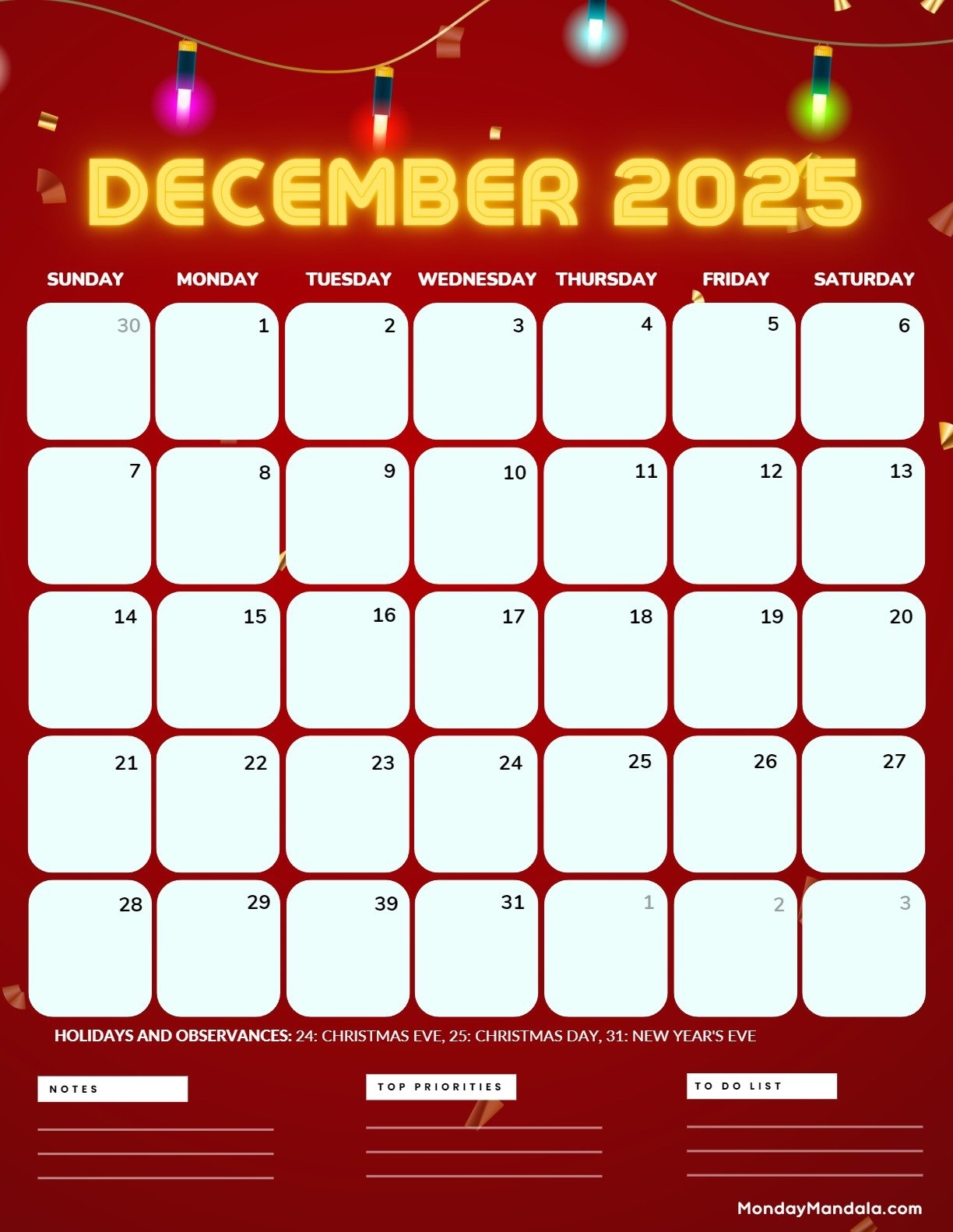Advent Calendar December 2025