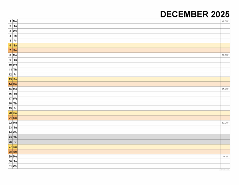 December 2025 Calendar Free Printable PDF XLS And PNG Www colomio