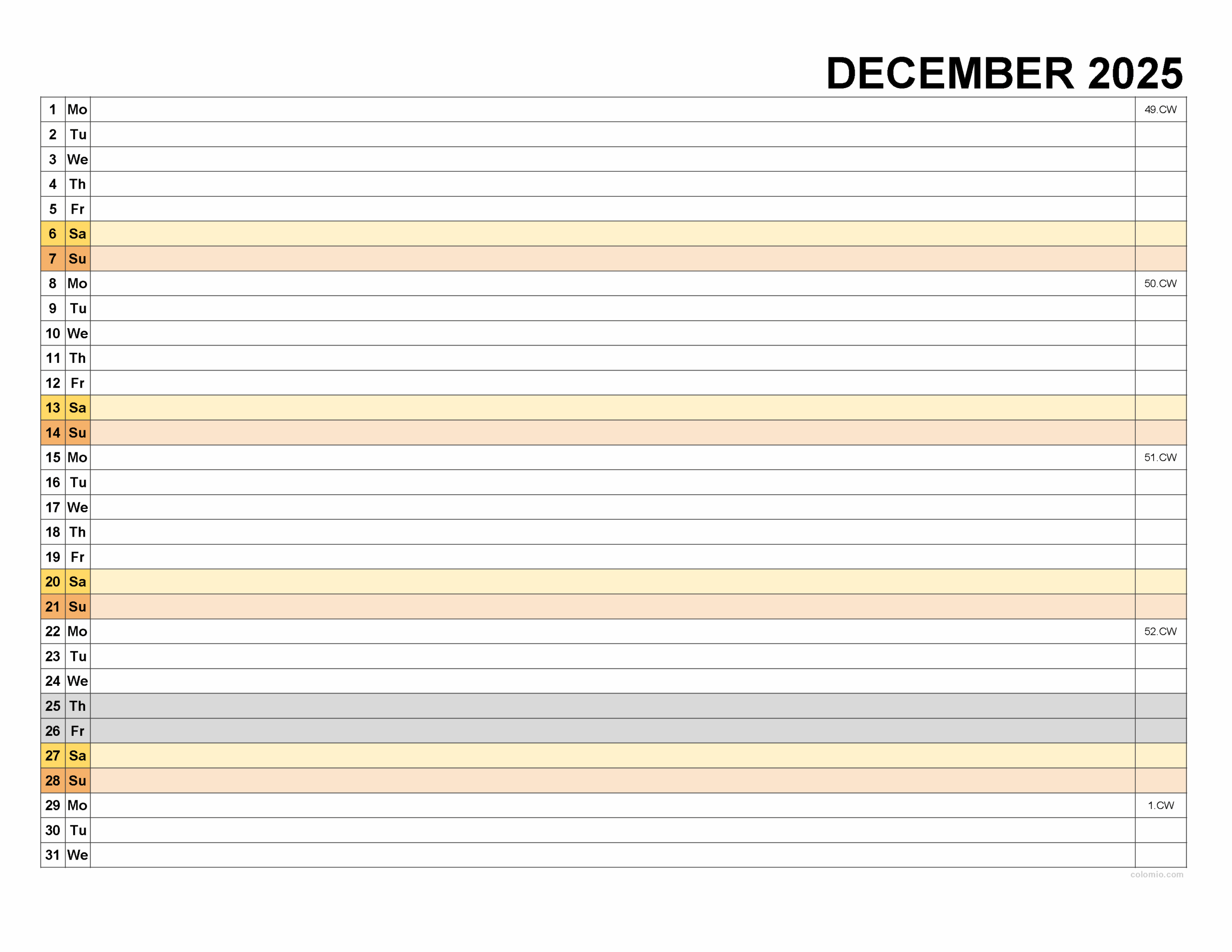 December 2025 Calendar Free Printable PDF XLS And PNG Www colomio