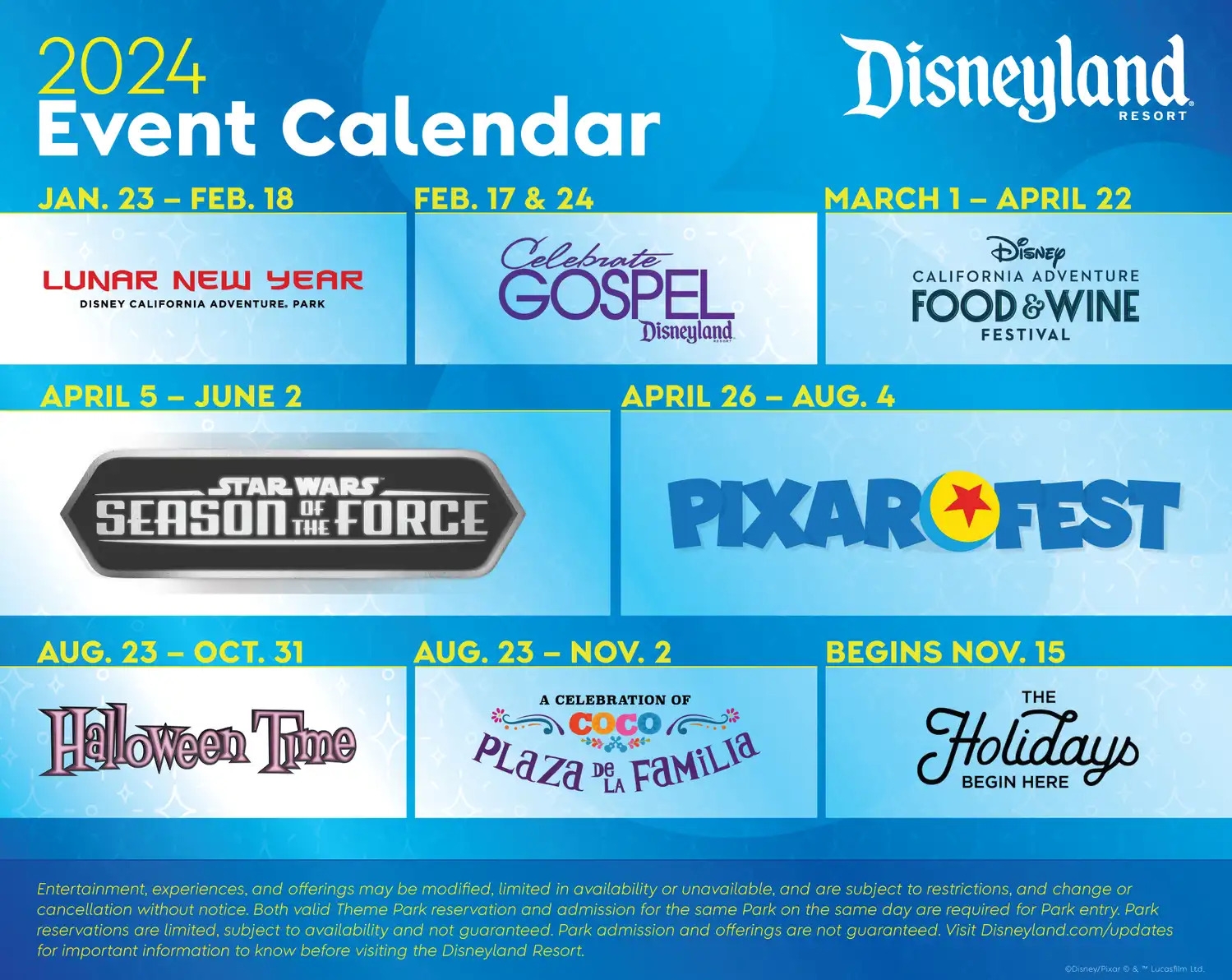 Disneyland October 2025 Calendar