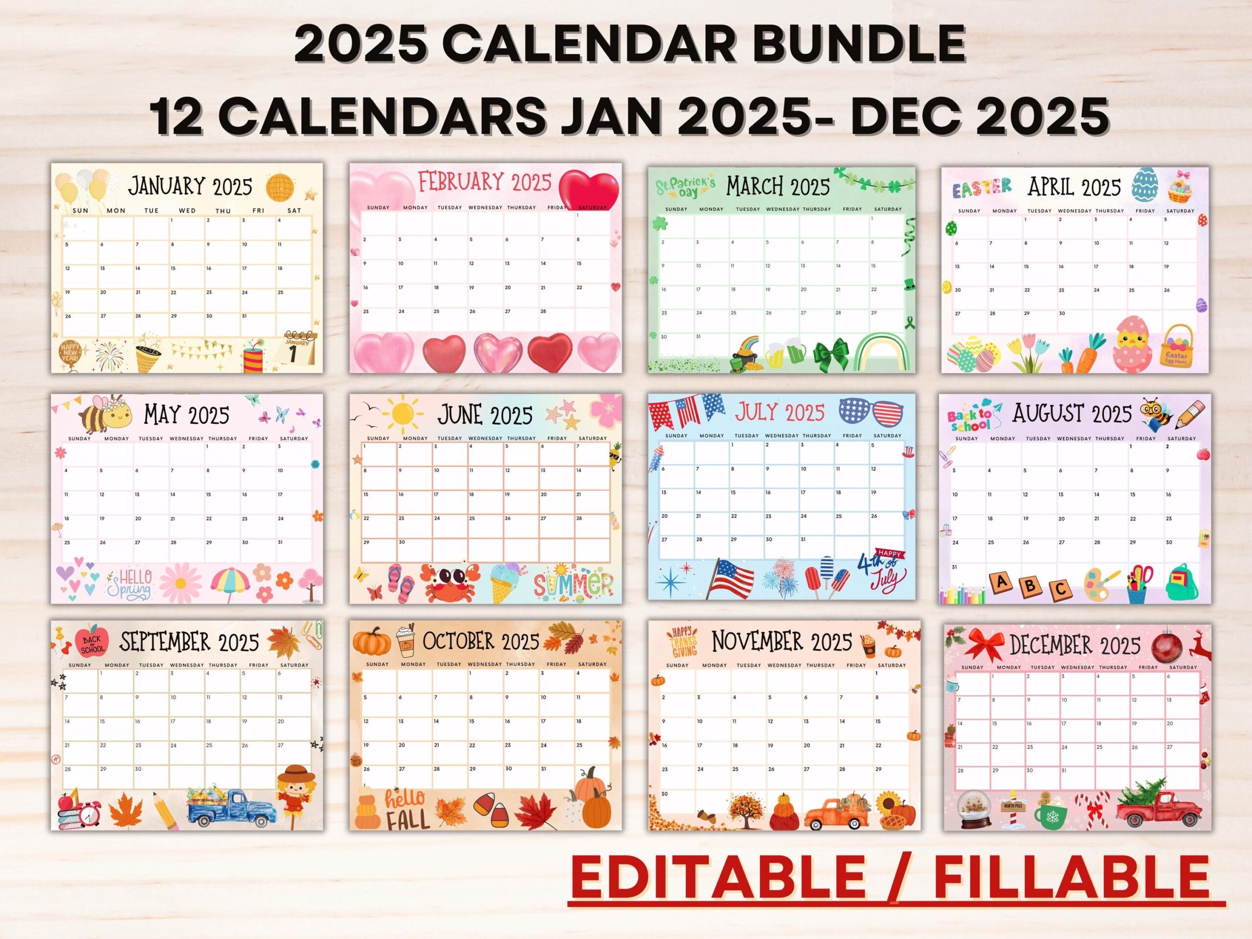 September 2025 Calendar Hello Kitty
