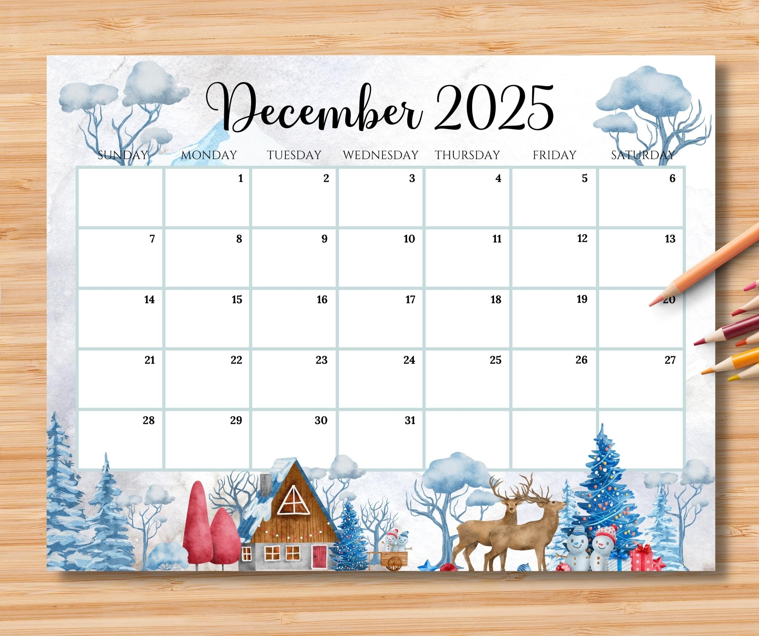 Show Me A December 2025 Calendar