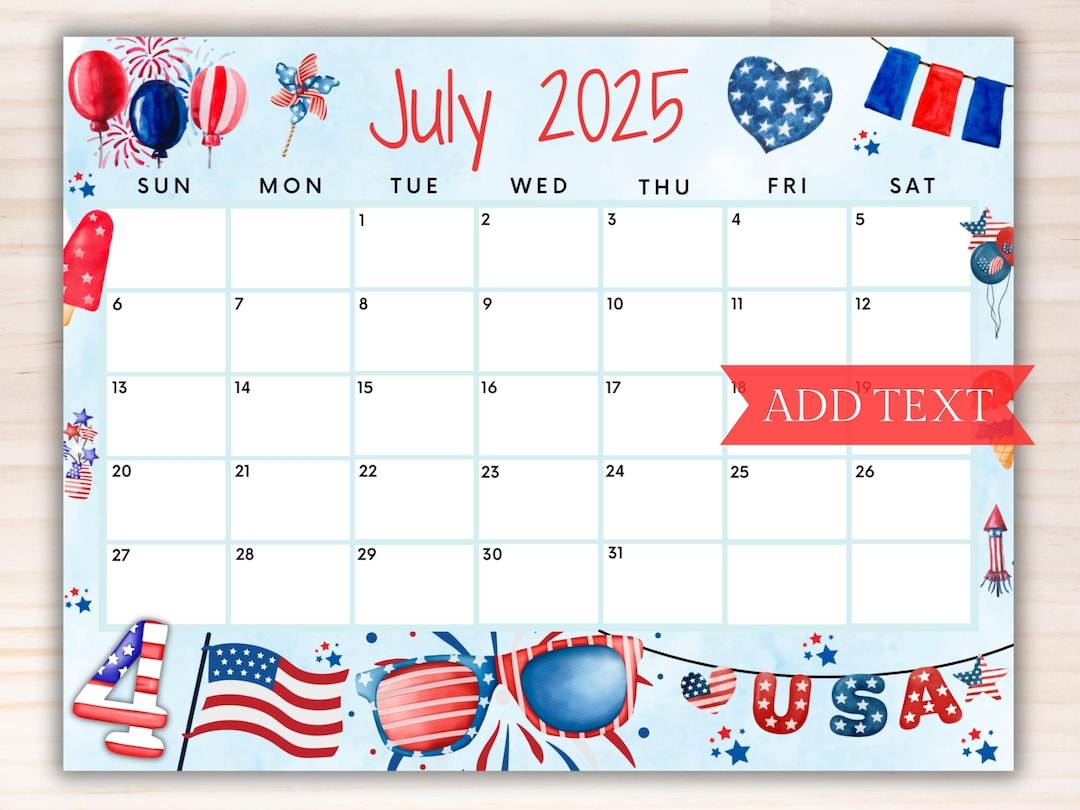 Google Calendar - July 2025