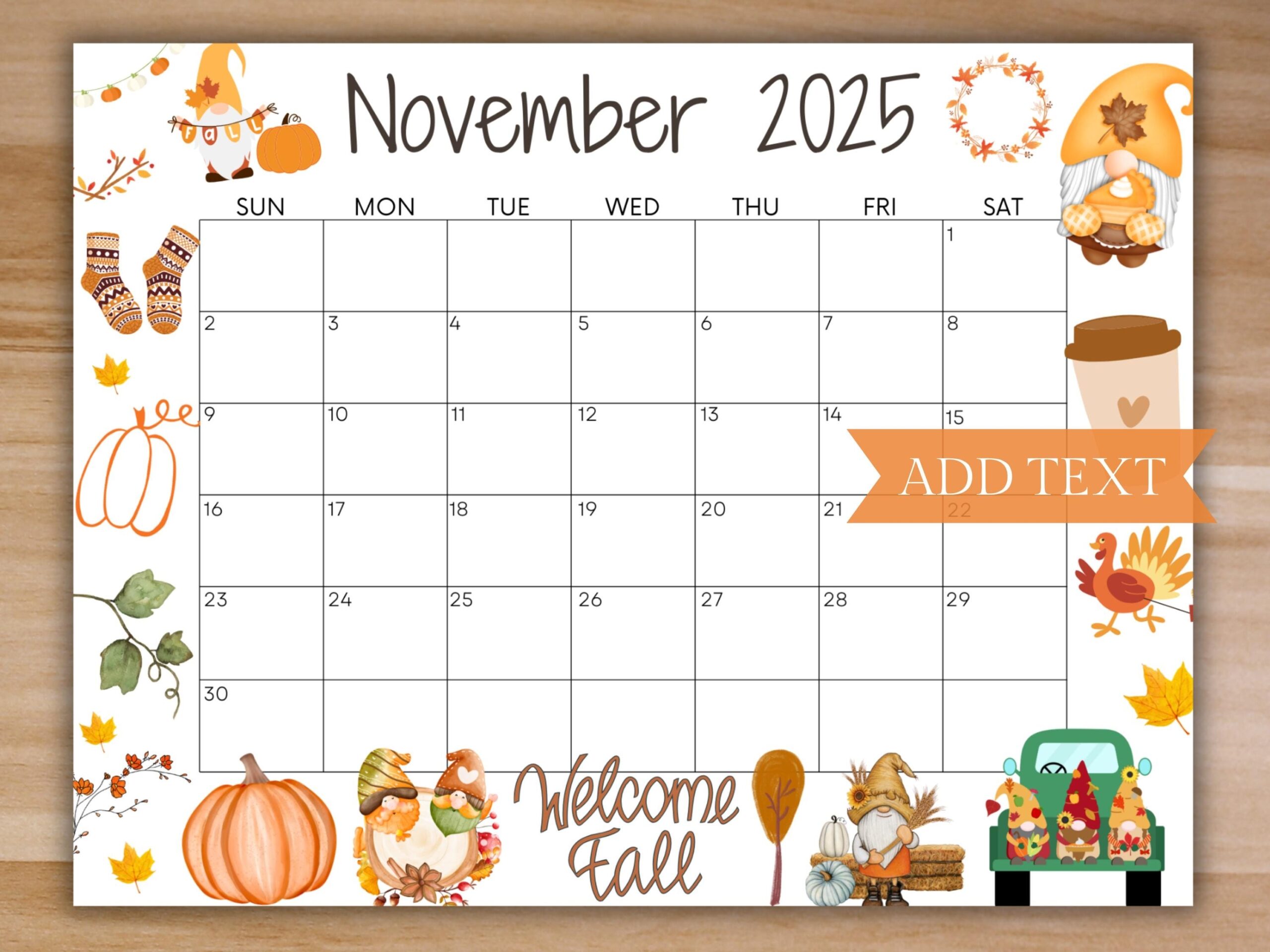 November 2025 Calendar Idea