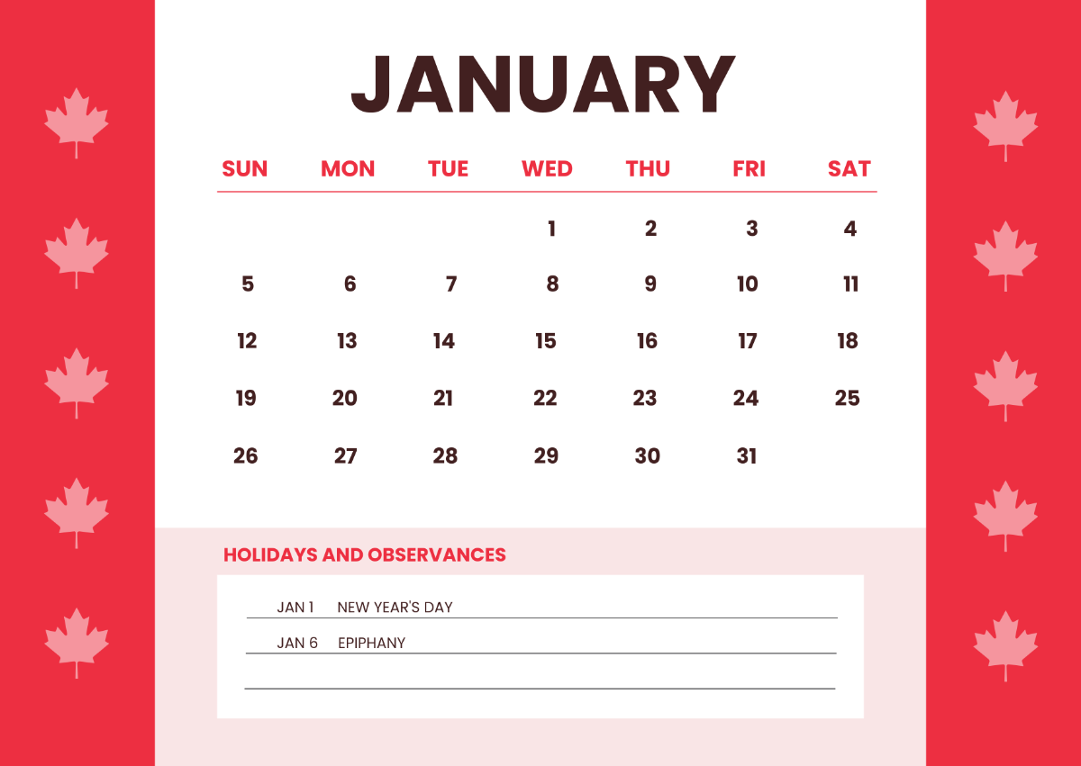 July 2025 Calendar With Holidays Canada