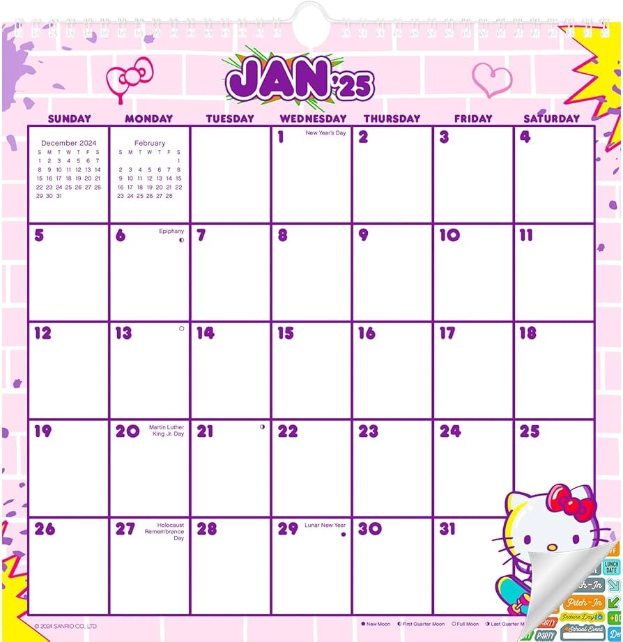 Hello Kitty U0026 Friends Calendar 2025 Deluxe 2025 Hello Kitty 