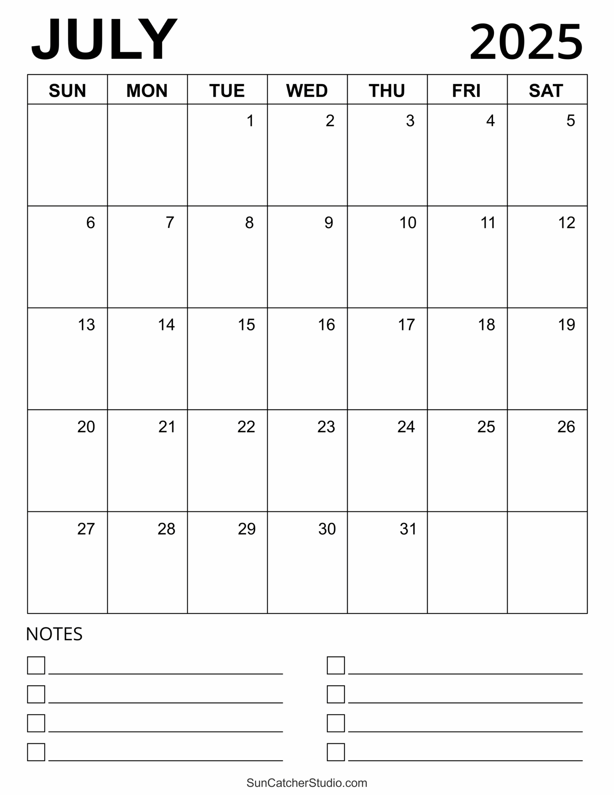 July 2025 Calendar Free Printable Free Printables Monograms 