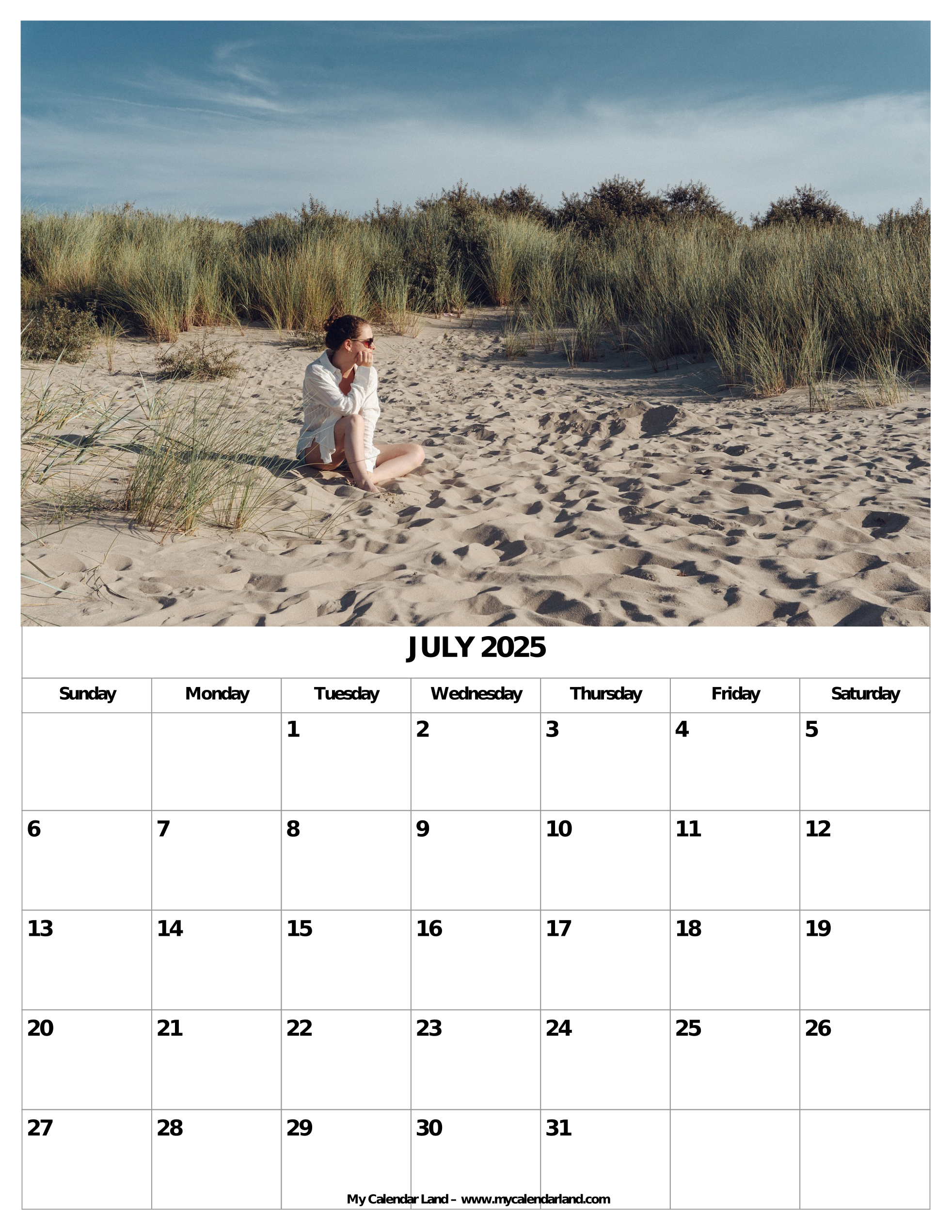 National Days Calendar July 2025