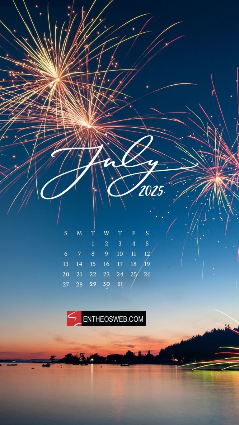 July 2025 Calendar Phone Wallpapers EntheosWeb